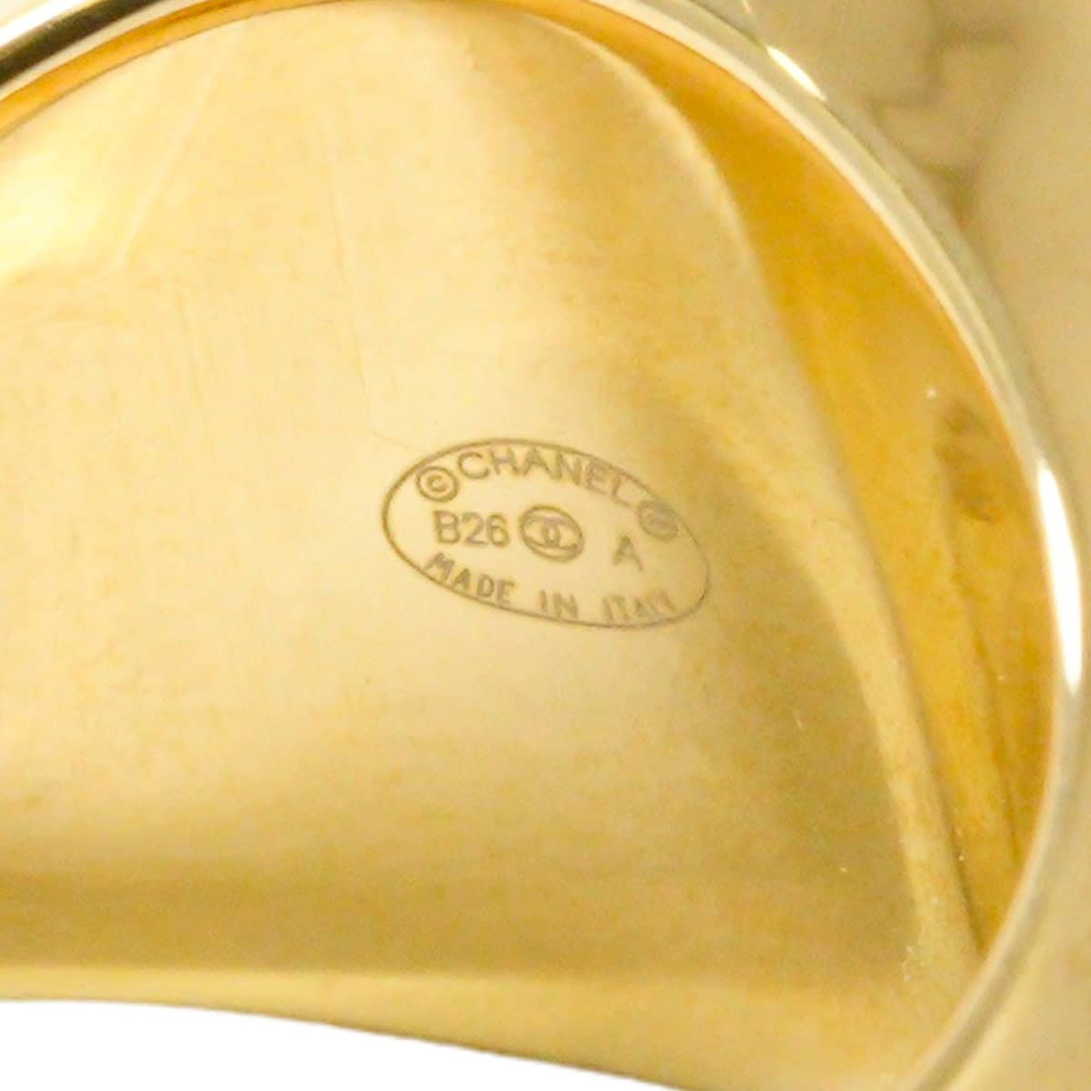 2026AW CHANEL ring COCO Mark Pearl Blanc (White)/Gold Resin Pearl/Metal #53 Gold HW ABH850[BRAND NEW][Authentic]