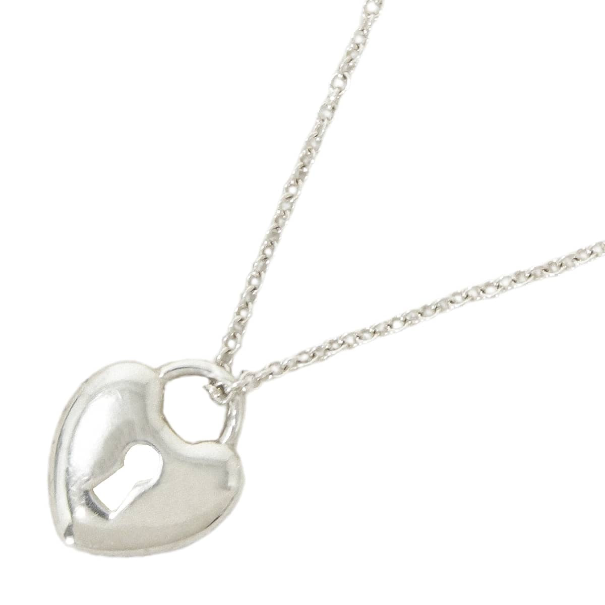 [Pre-loved] TIFFANY&Co. necklace Heart Lock Silver Silver925 (SV925 Ag925)[LIKE NEW][Authentic]