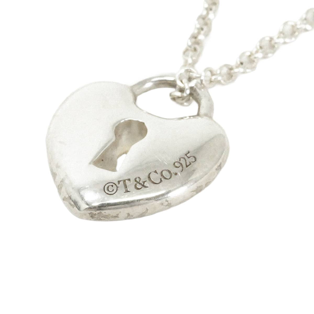 [Pre-loved] TIFFANY&Co. necklace Heart Lock Silver Silver925 (SV925 Ag925)[LIKE NEW][Authentic]