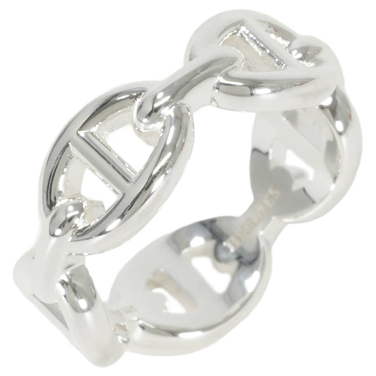 HERMES ring Chaine D'ancre Enchainee PM Silver Silver925 (SV925 Ag925) #53[BRAND NEW][Authentic]