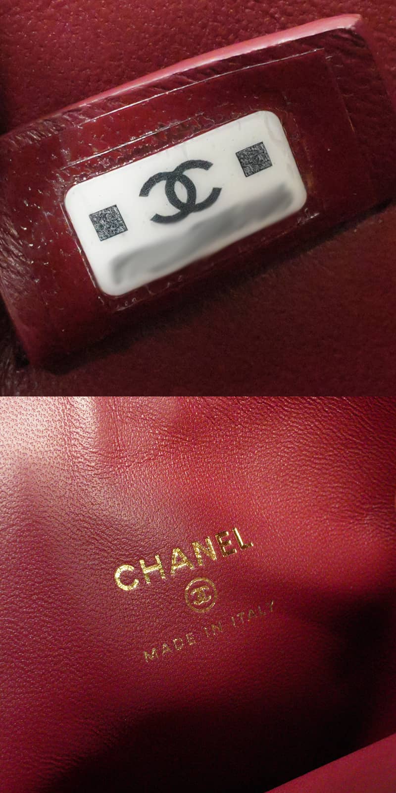 [Pre-loved] 2026 Metiers d'Art Collection CHANEL Shoulder bag Shopping bag COCO Mark Mini Noir (Black)/Bordeaux Calfskin Gold HW AP5398[LIKE NEW][Authentic]