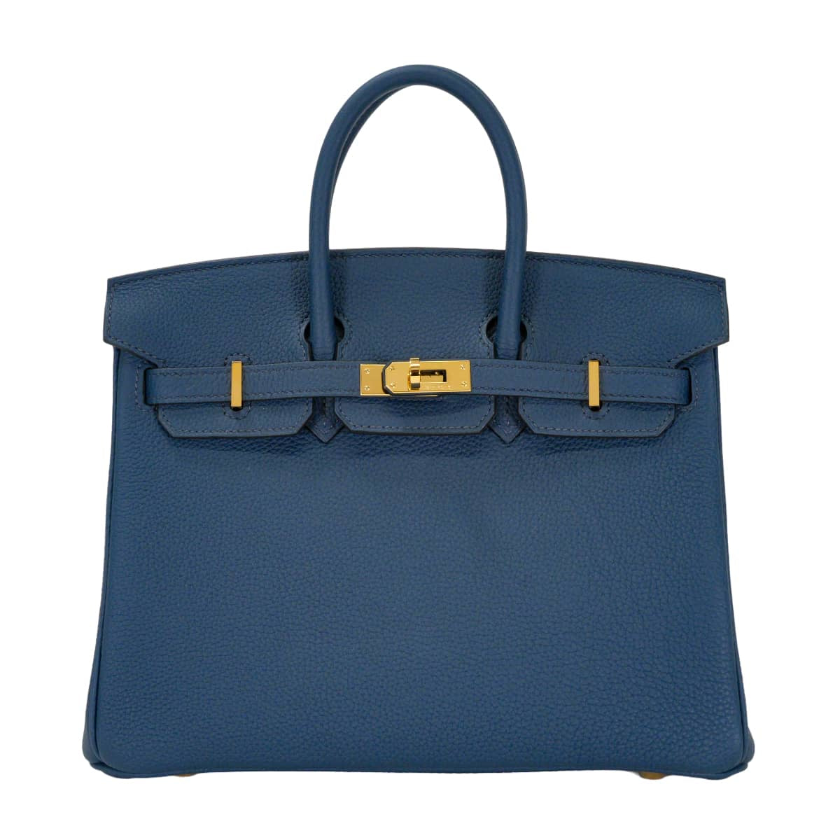 [Pre-loved] HERMES Handbag Birkin25 Bleu de Prusse Veau Togo Gold HW Stamp B[LIKE NEW][Authentic]