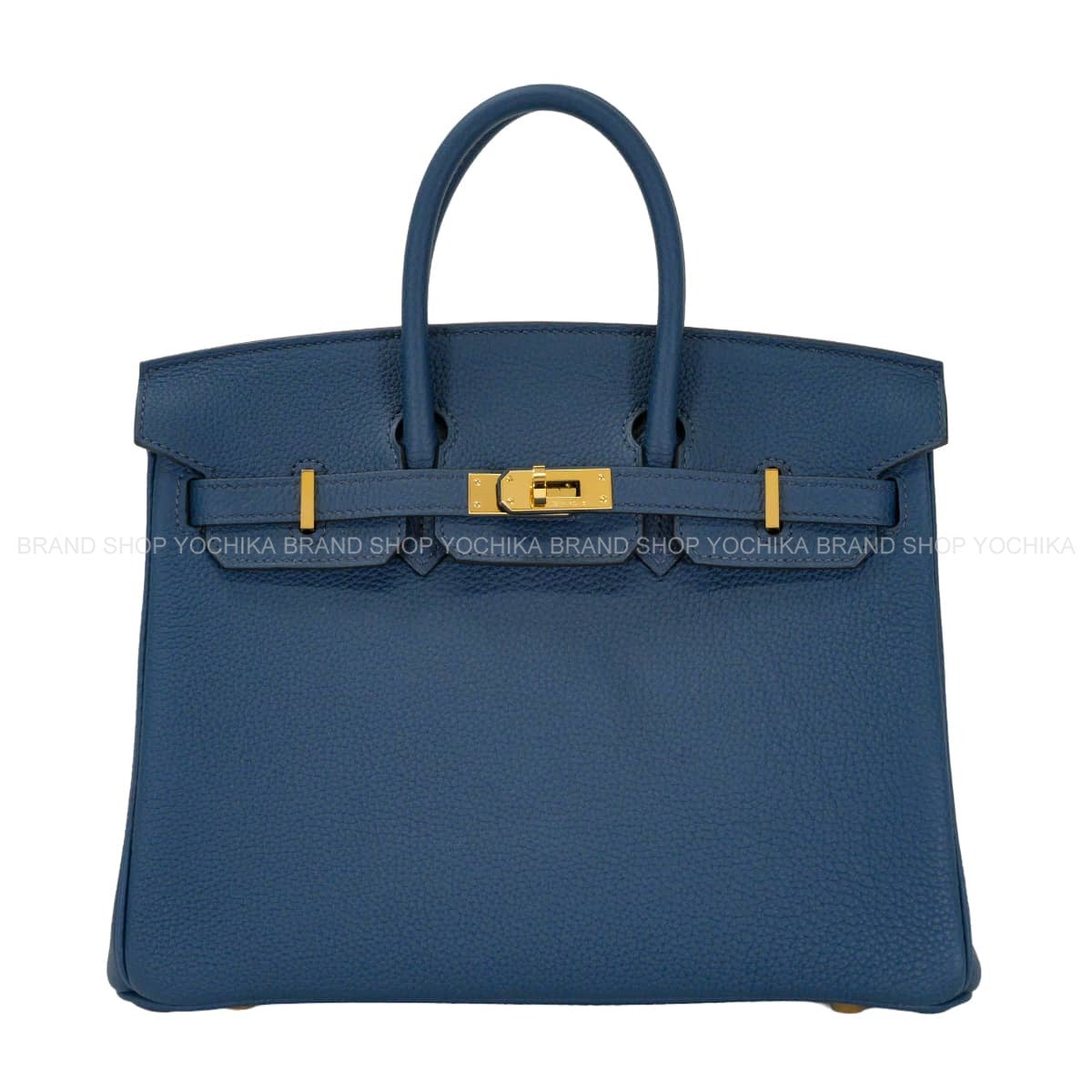 [Pre-loved] HERMES Handbag Birkin25 Bleu de Prusse Veau Togo Gold HW Stamp B[LIKE NEW][Authentic]