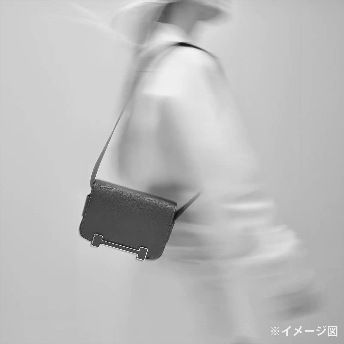 [Pre-loved] HERMES Shoulder bag Geta Etoupe Chevre Mysore Silver HW Stamp B[LIKE NEW][Authentic]