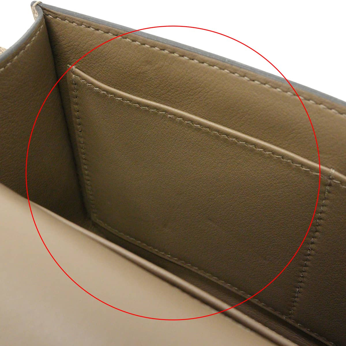 [Pre-loved] HERMES Shoulder bag Geta Etoupe Chevre Mysore Silver HW Stamp B[LIKE NEW][Authentic]