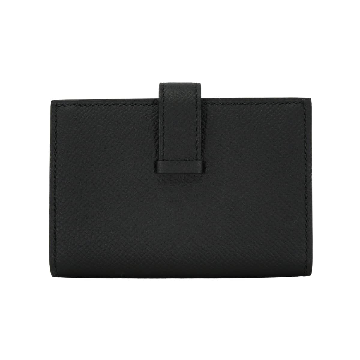 HERMES card holder Bearn Card holder Noir (Black) Veau Epsom Gold HW Stamp D[EXCELLENT][Authentic]