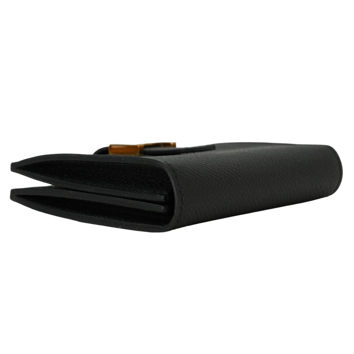 HERMES card holder Bearn Card holder Noir (Black) Veau Epsom Gold HW Stamp D[EXCELLENT][Authentic]