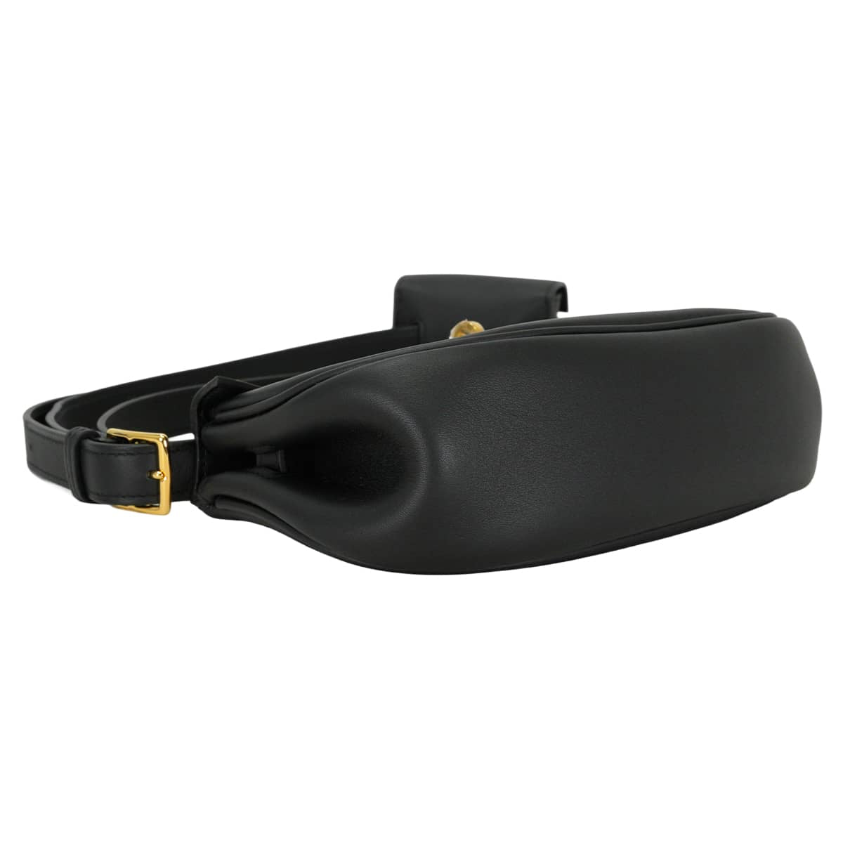 HERMES Shoulder bag Kelly Moove Noir (Black) Veau Swift Gold HW Stamp B[EXCELLENT][Authentic]