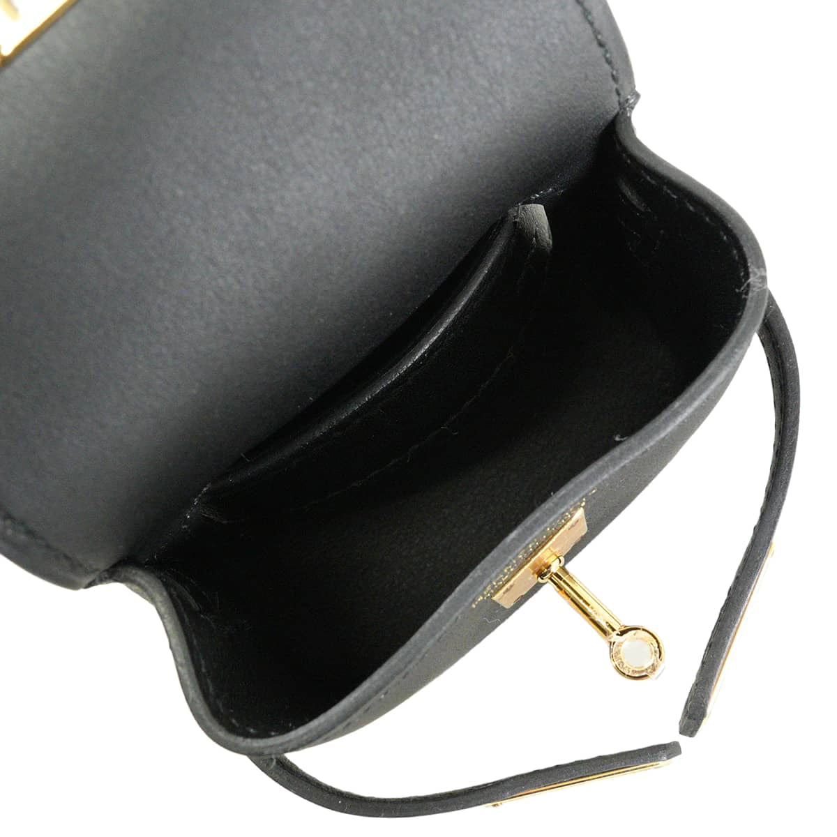 HERMES Shoulder bag Kelly Moove Noir (Black) Veau Swift Gold HW Stamp B[EXCELLENT][Authentic]
