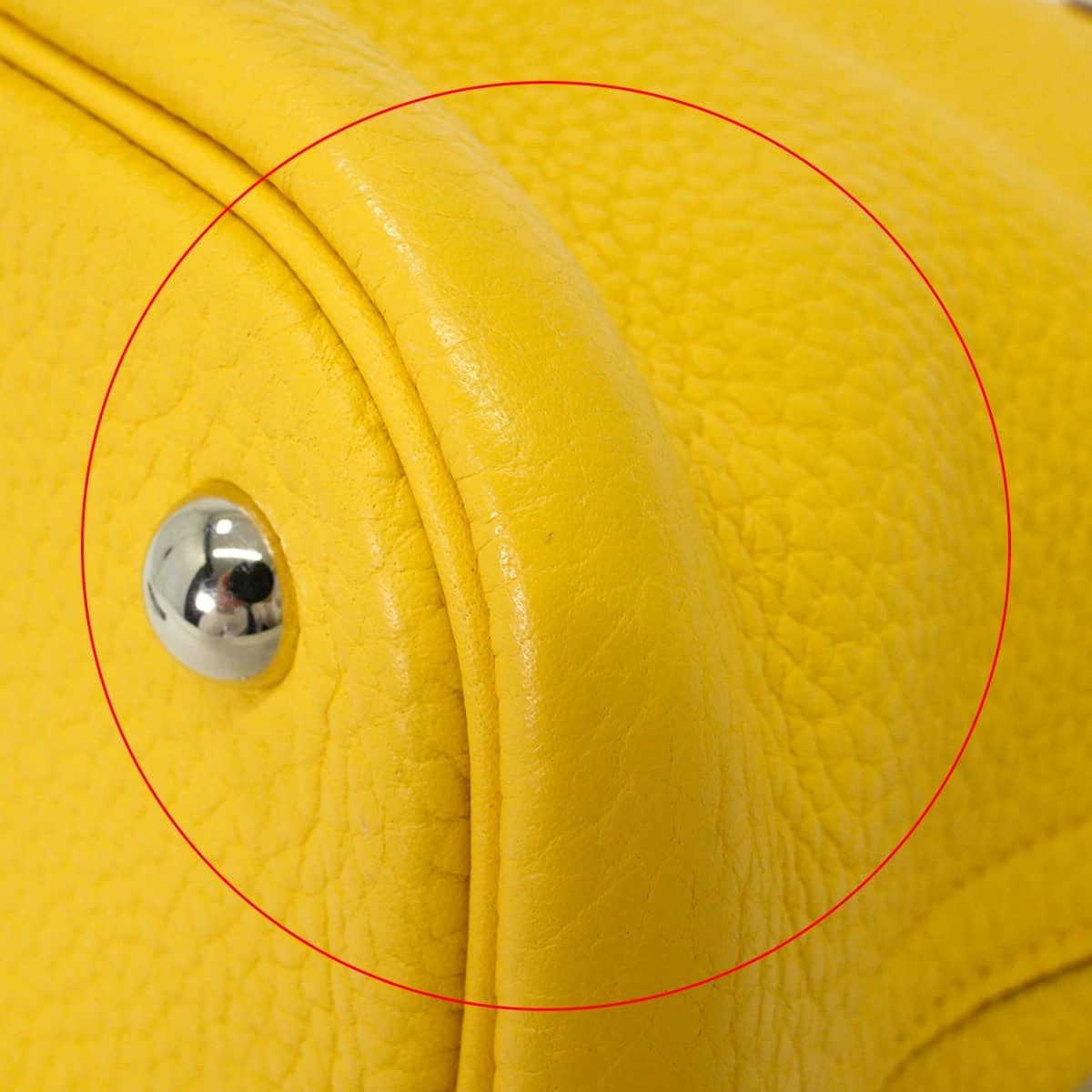 [Pre-loved] HERMES Shoulder bag Bolide31 Soleil Taurillon Clemence Silver HW Stamp □M[USED SA][Authentic]