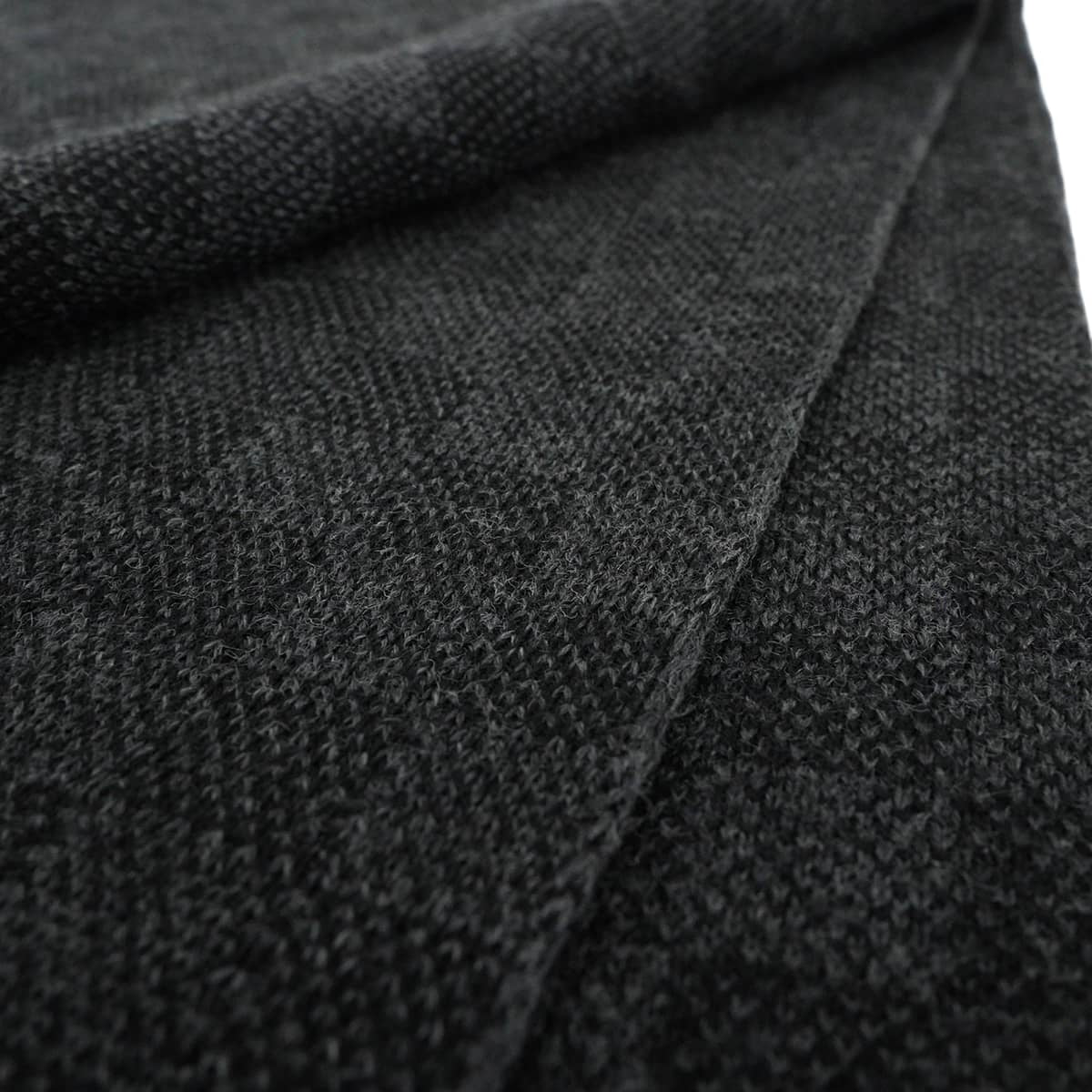 [Pre-loved] LOUIS VUITTON muffler Echarpe Petit Damier Graphite Noir (Black)/Grey Wool M70028[LIKE NEW][Authentic]