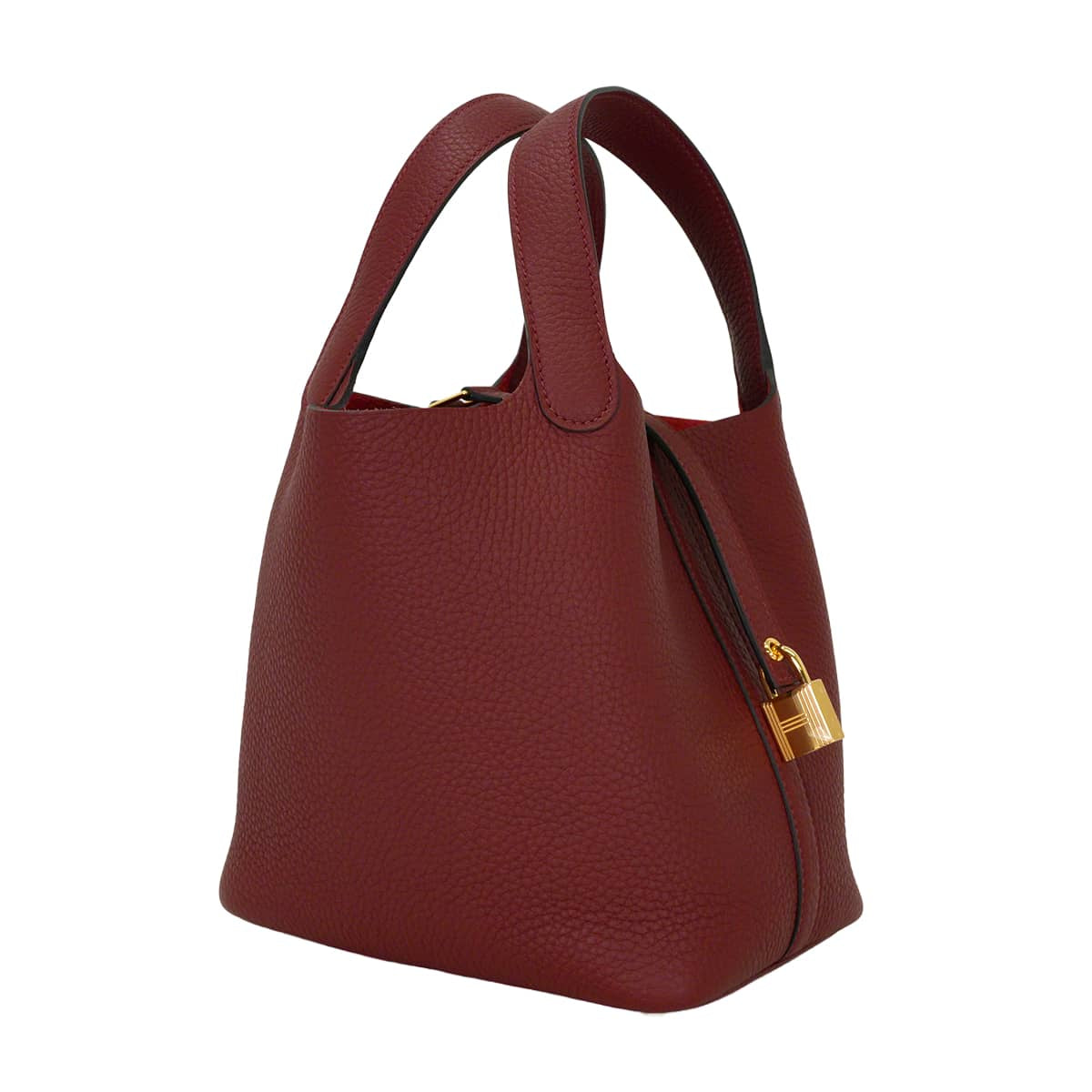 HERMES Handbag Picotin Lock 18 PM Rouge H Taurillon Clemence Gold HW Stamp G[BRAND NEW][Authentic]