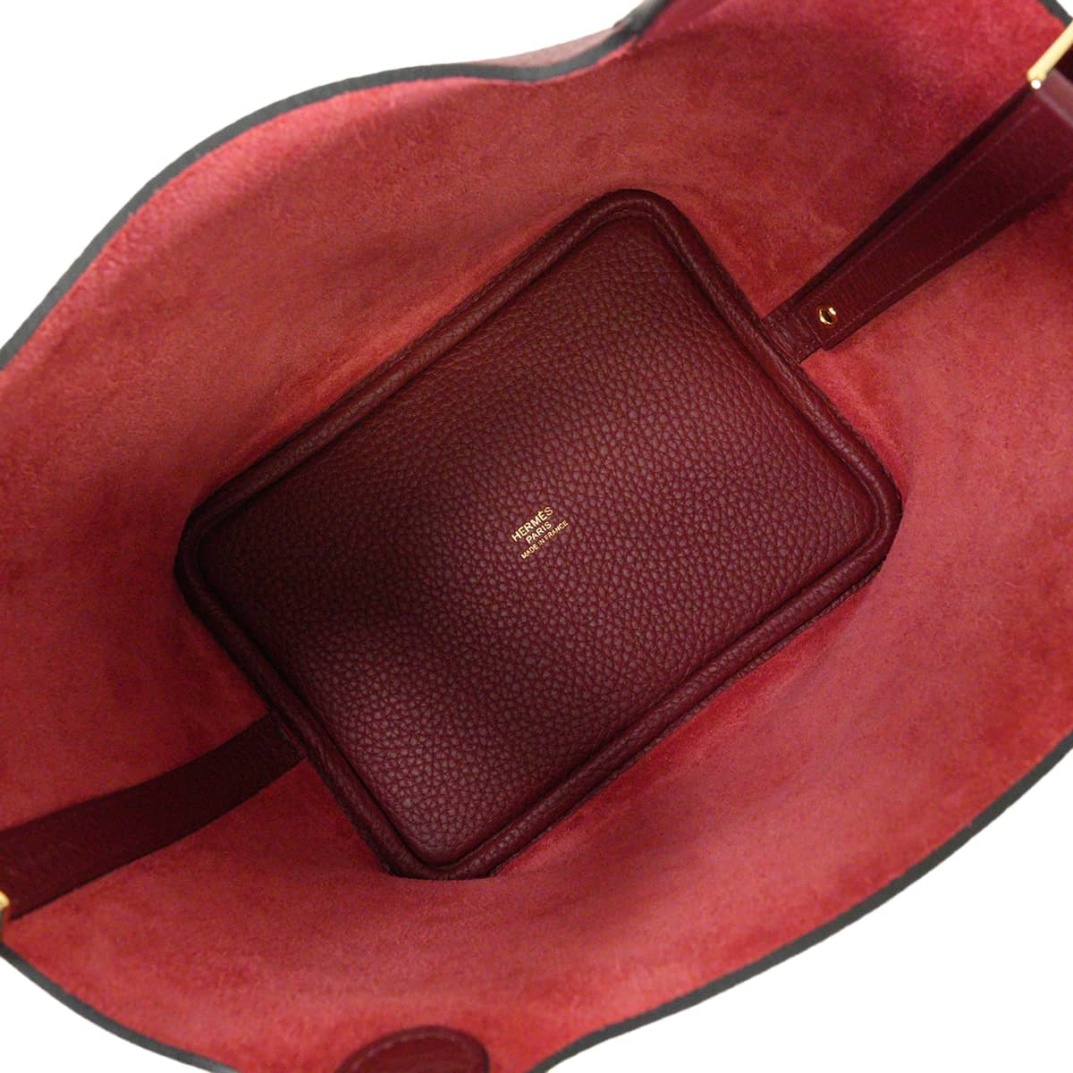 HERMES Handbag Picotin Lock 18 PM Rouge H Taurillon Clemence Gold HW Stamp G[BRAND NEW][Authentic]