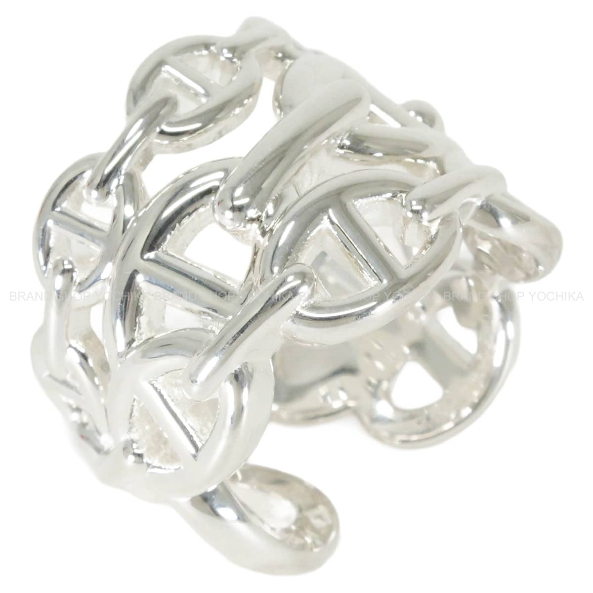 HERMES ring Chaine D'ancre Enchainee GM Silver Silver925 (SV925 Ag925) #54 H109506B00054[BRAND NEW][Authentic]