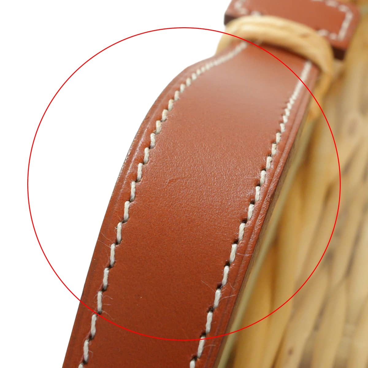 HERMES Tray Ozre Picnic with Glass TPM Terre Battue Rattan/Swift H400Z06M03[EXCELLENT][Authentic]