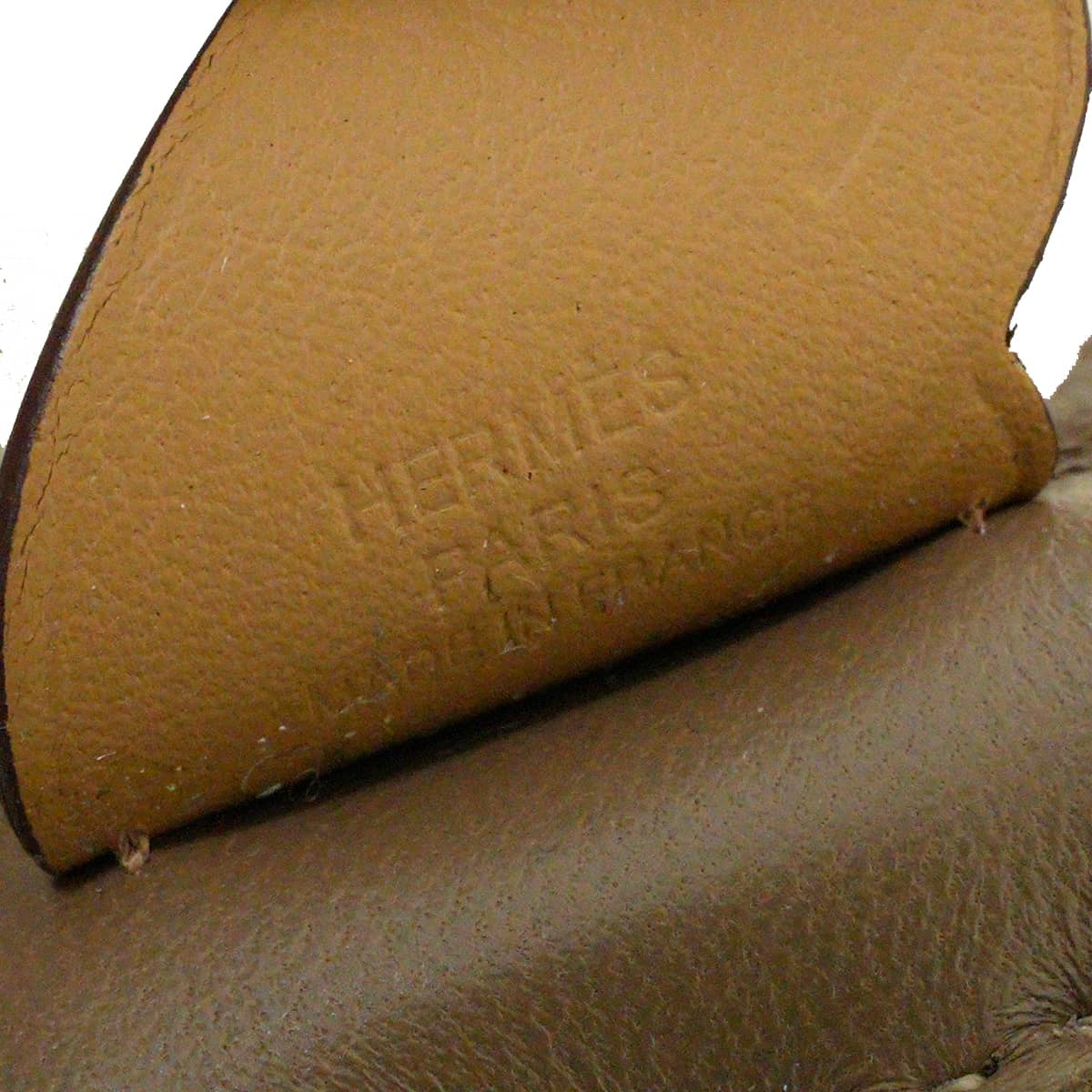HERMES bag charm Rodeo Pegasus PM Etoupe/Biscuit/Vert Fizz Agneau Milo/Veau Swift Stamp B[EXCELLENT][Authentic]