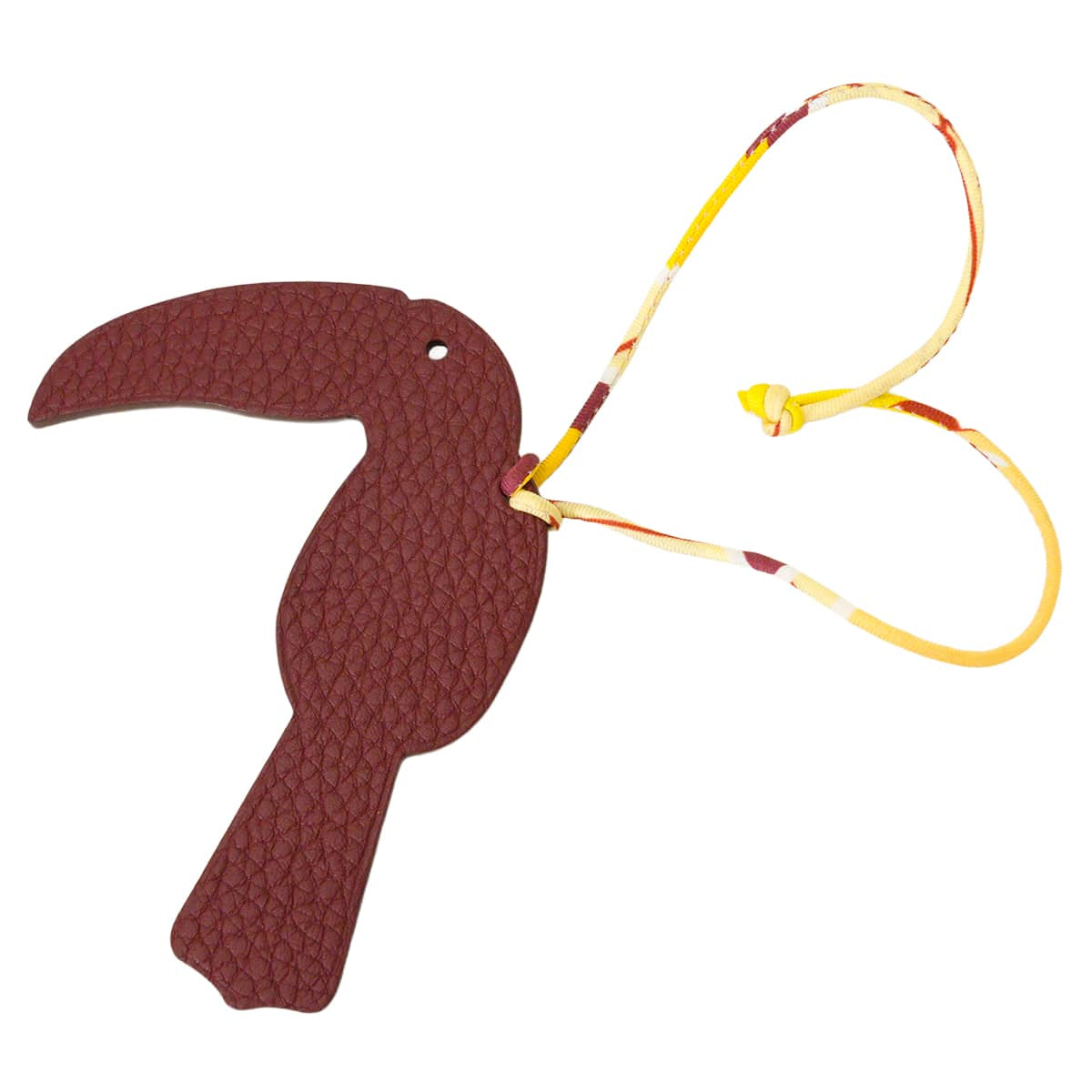 HERMES bag charm Petit H Toucan Rouge H/Terre Taurillon Clemence/Chevre Mysore[EXCELLENT][Authentic]