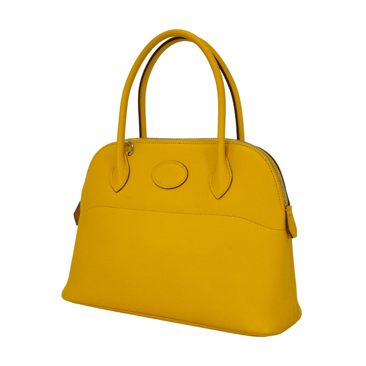 HERMES Shoulder bag Bolide27 Jaune Amber Veau Epsom Silver HW Stamp C[EXCELLENT][Authentic]