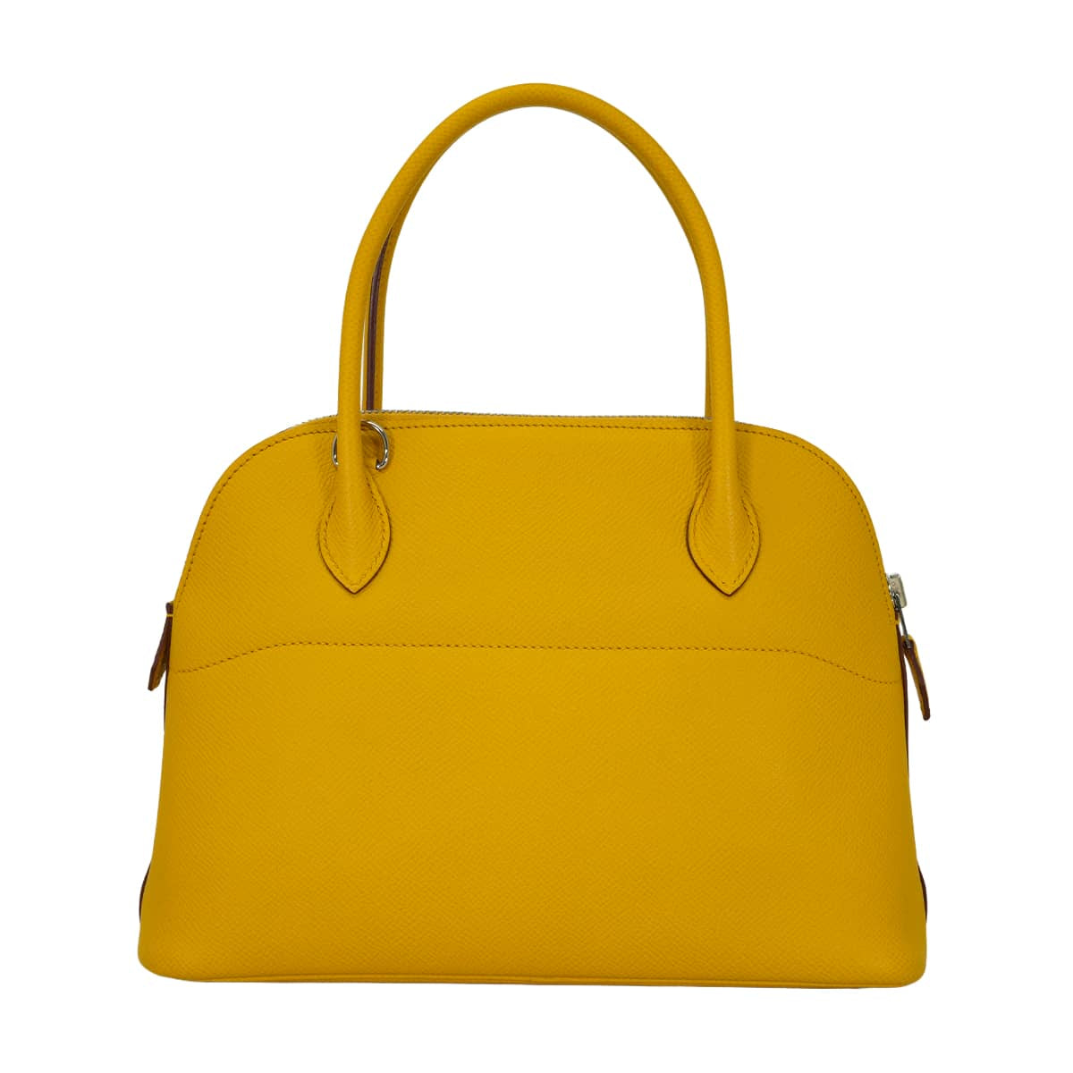 HERMES Shoulder bag Bolide27 Jaune Amber Veau Epsom Silver HW Stamp C[EXCELLENT][Authentic]