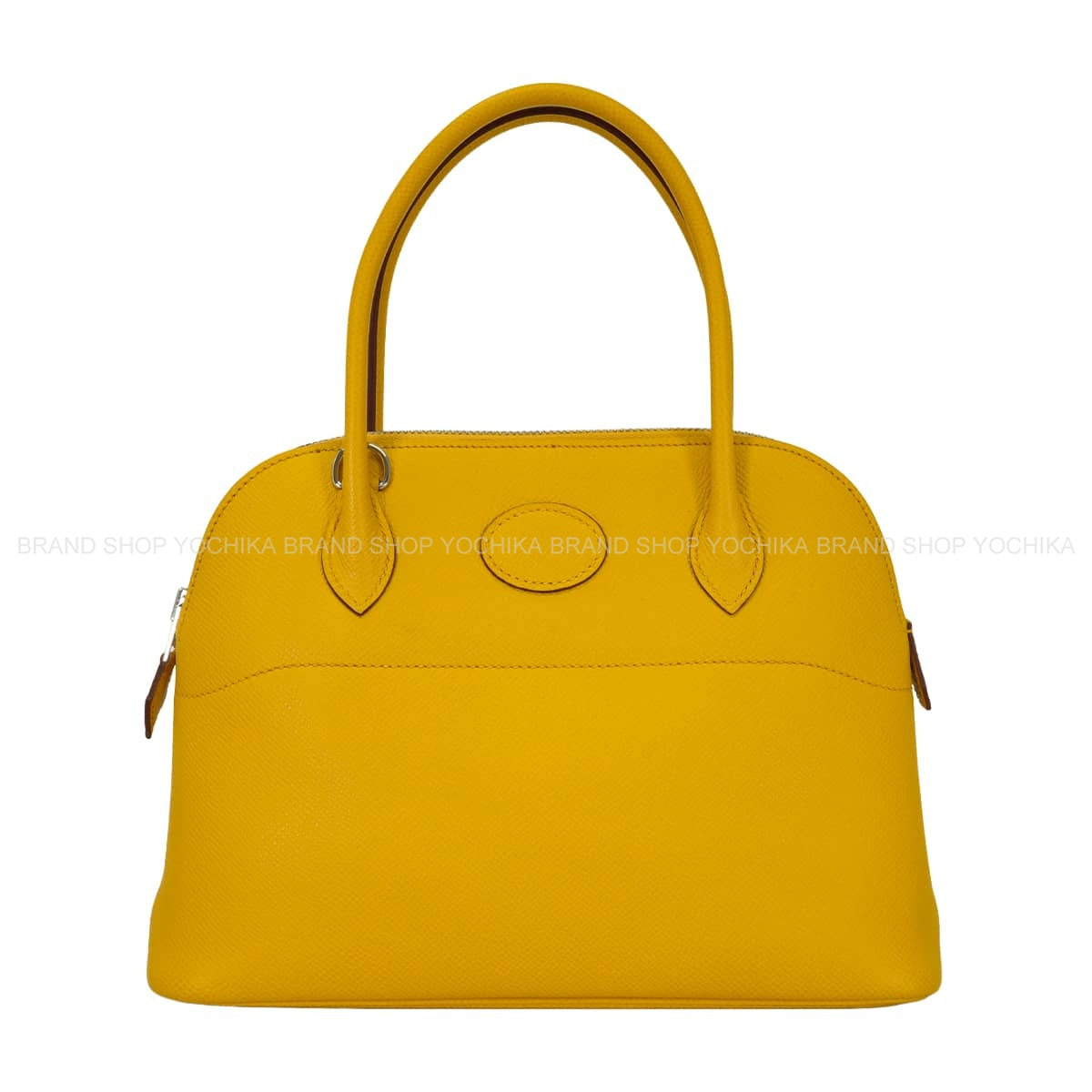 HERMES Shoulder bag Bolide27 Jaune Amber Veau Epsom Silver HW Stamp C[EXCELLENT][Authentic]