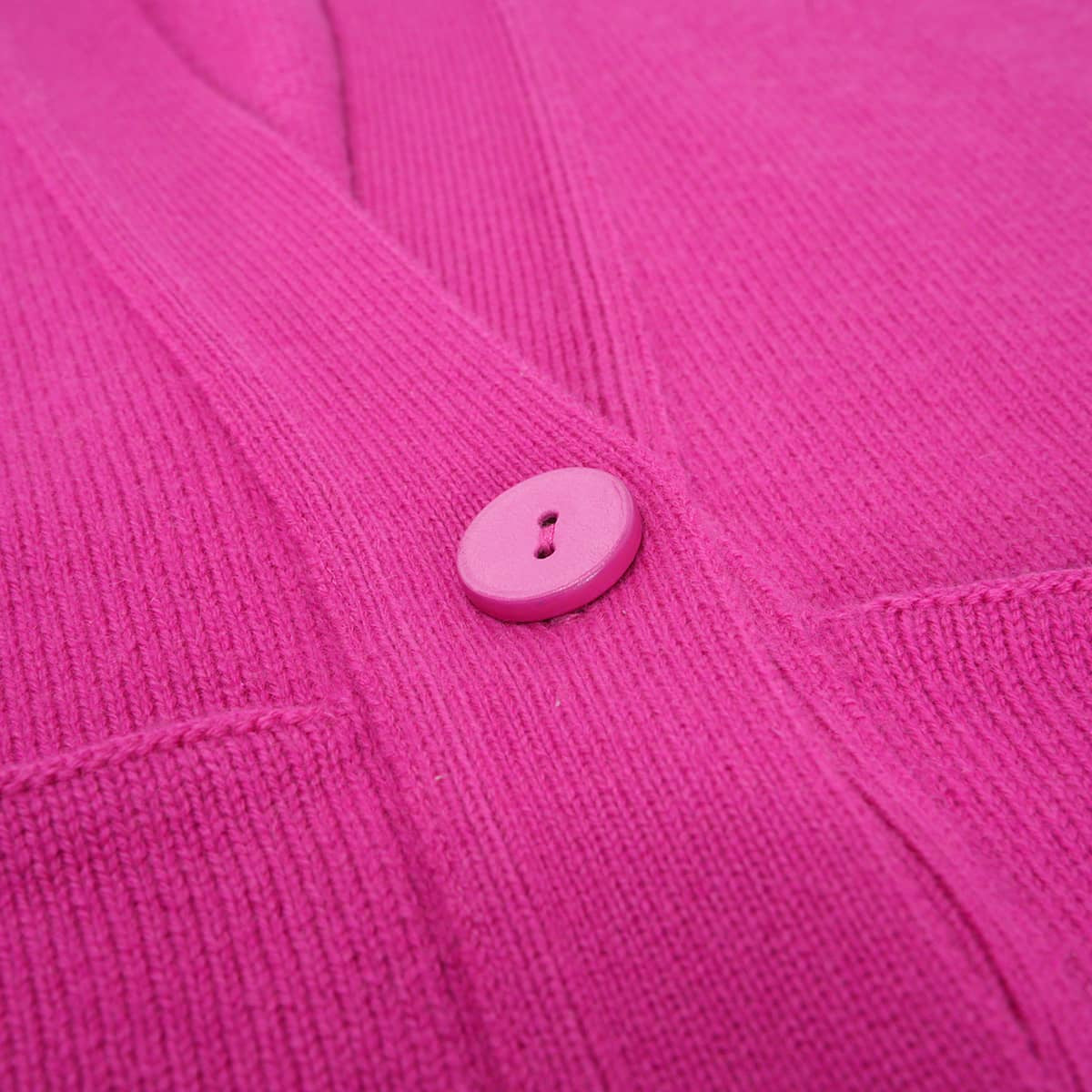 [Pre-loved] HERMES Cardigan Long-sleeved knit Pocket in Color Pink Cashmere #42[LIKE NEW][Authentic]