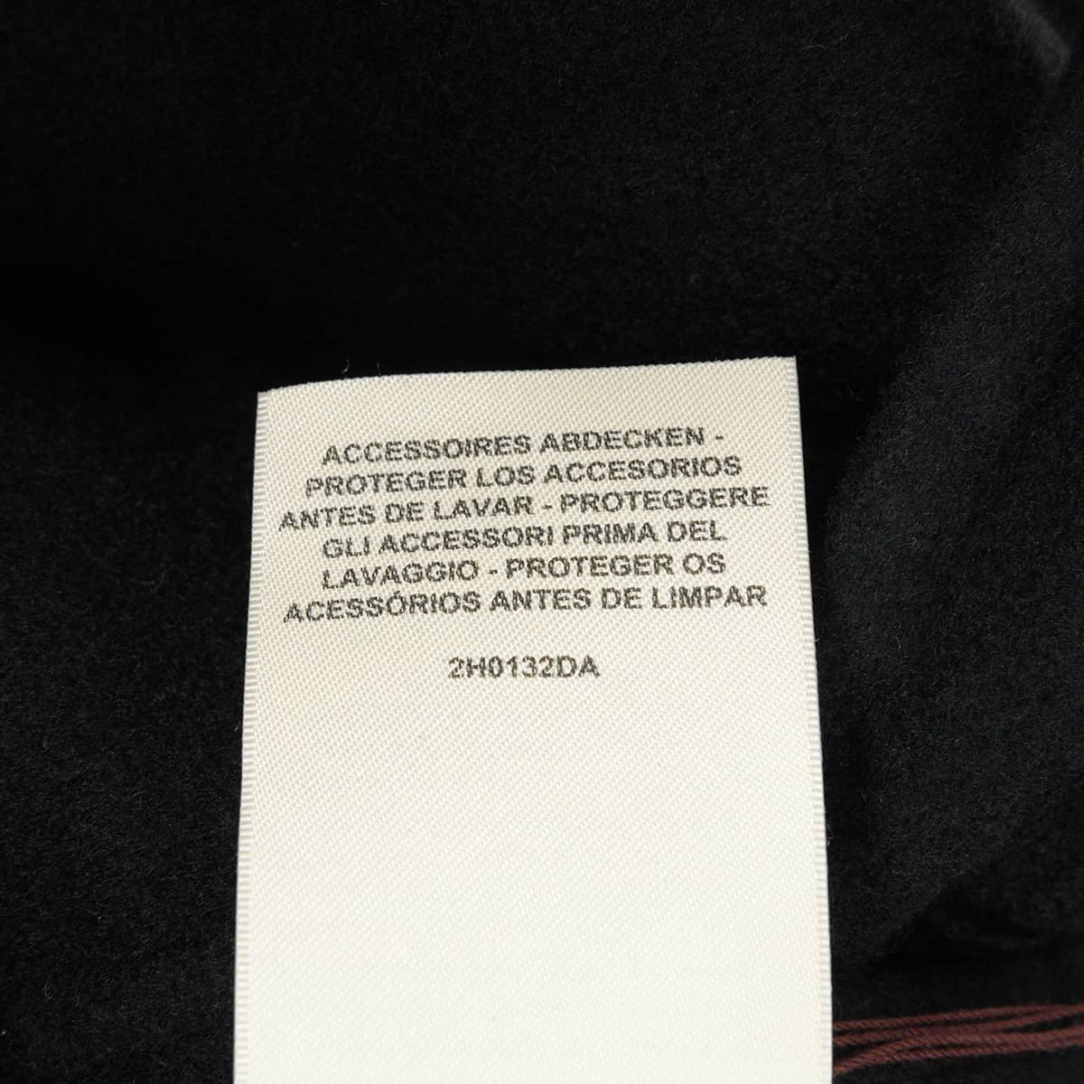 HERMES Vests Gilet with collar belt and zip-up Noir (Black) Cashmere #34 Silver HW 2H0132DA[ALMOST NEW][Authentic]
