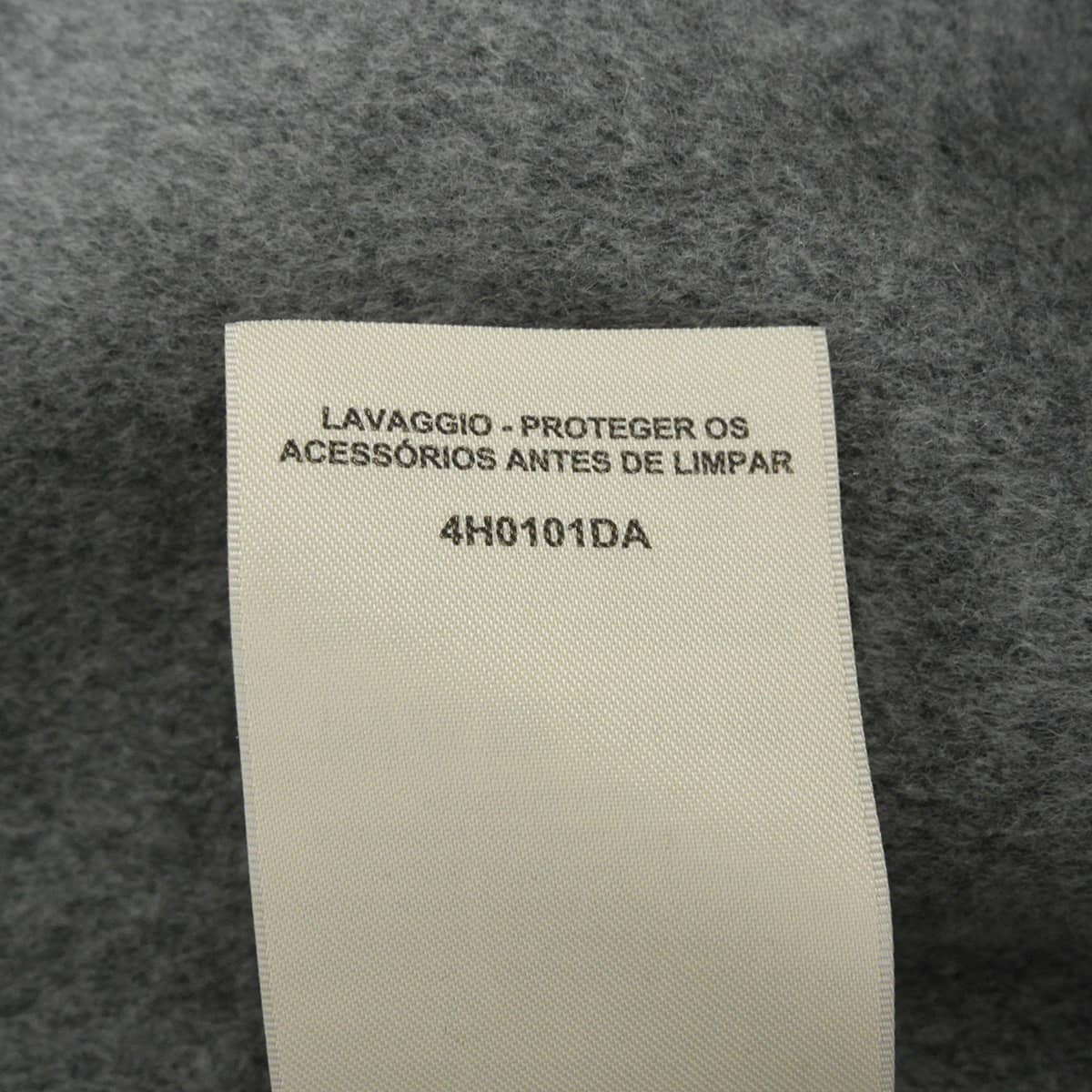 HERMES Vests Double-faced Crude Cell with belt Grey Cashmere #44 4H0101DA[EXCELLENT][Authentic]