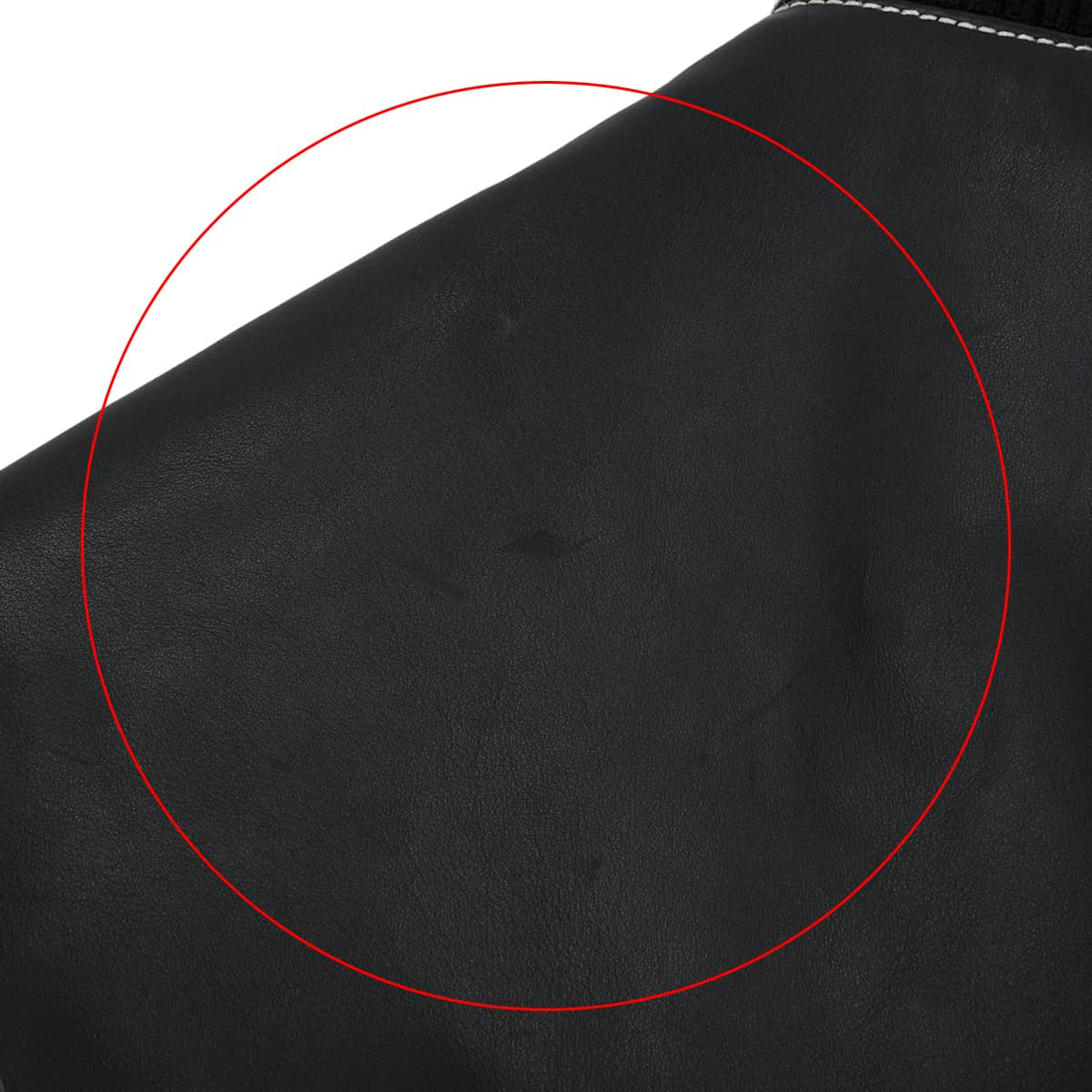 HERMES Rider jacket Men's Collarless Blouson Jacket with Empreinte Stitching Noir (Black) Vauxport #48 Silver HW H653320HD[EXCELLENT][Authentic]