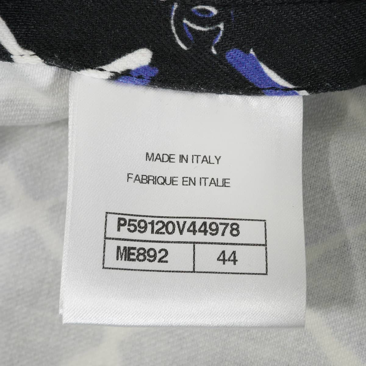 2018SS COCO Beach Collection CHANEL Denim jacket Women's Short-Sleeve Shirt with Anchor COCO Mark Buttons Noir (Black)/Purple Cotton #44 Antique Silver HW P59120[EXCELLENT][Authentic]