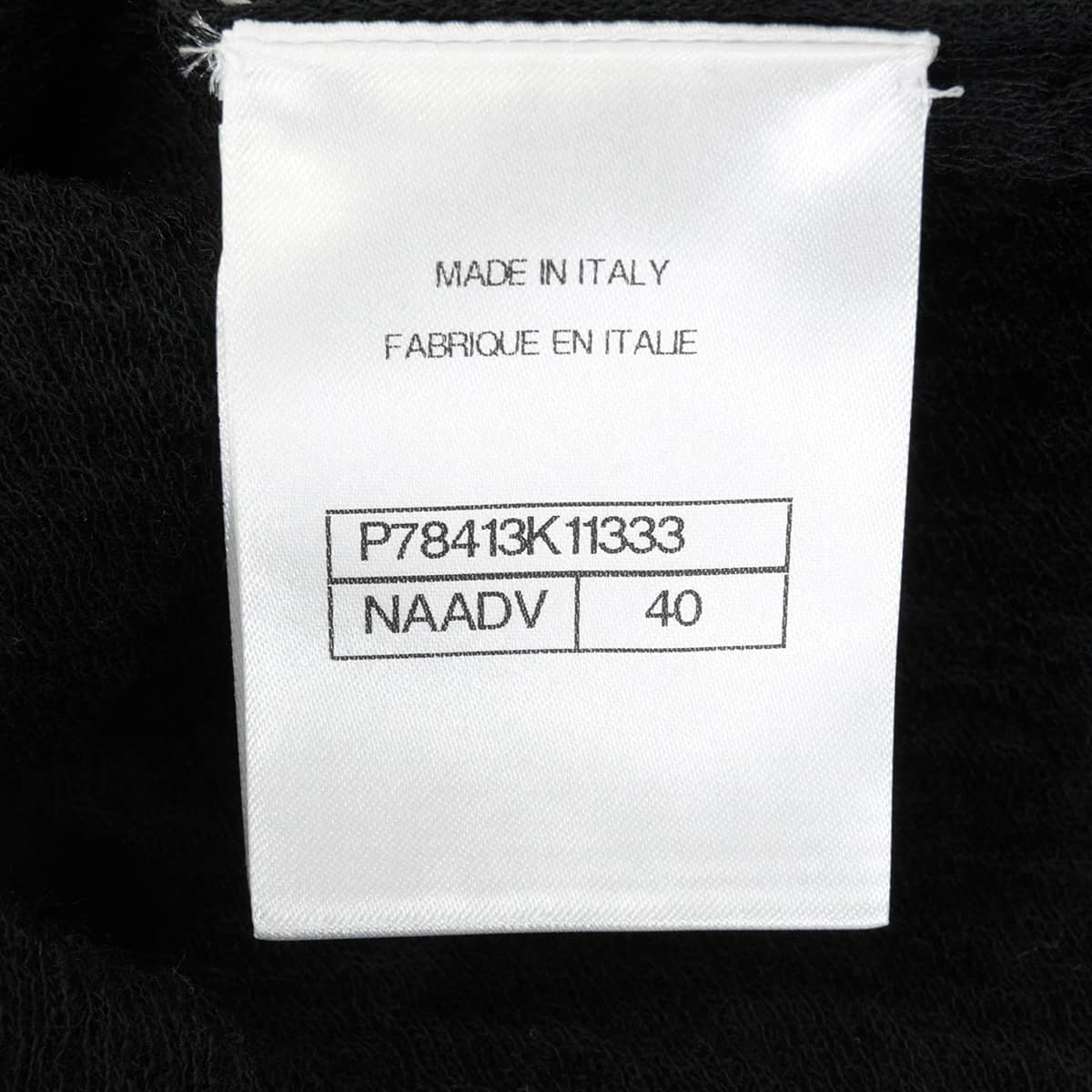 Pret-a-Porter Collection CHANEL Cardigan Women's two-tone Noir (Black)/Blanc (White) Wool #40 P78413[EXCELLENT][Authentic]