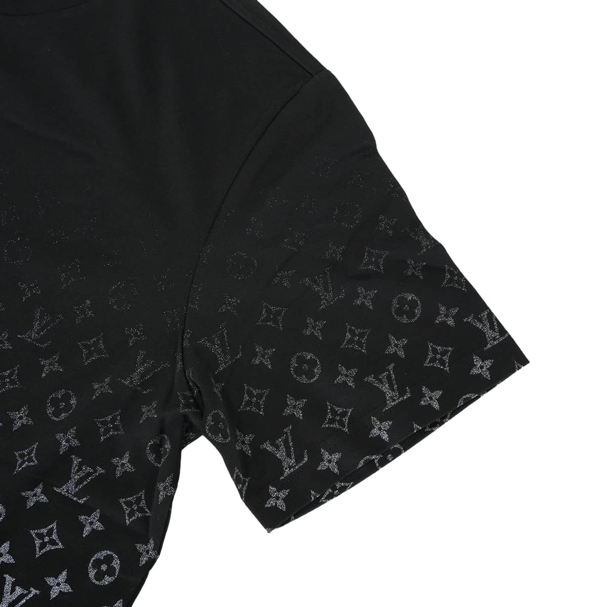 2023SS LOUIS VUITTON Short sleeve t shirt Monogram Gradient Noir (Black)/Blanc (White) Cotton #XXL RM232Q[EXCELLENT][Authentic]