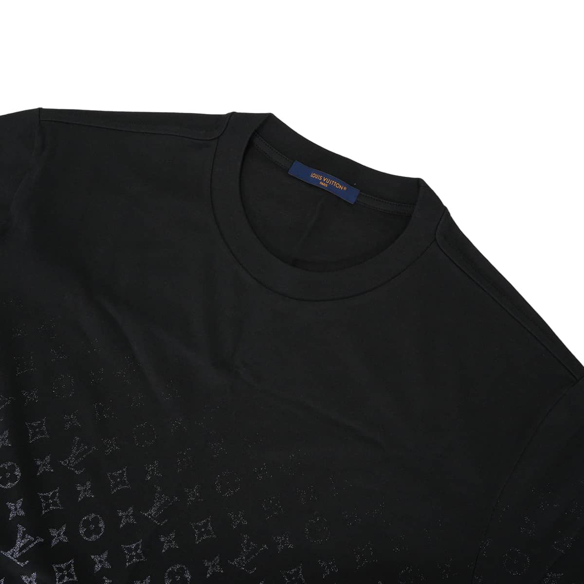2023SS LOUIS VUITTON Short sleeve t shirt Monogram Gradient Noir (Black)/Blanc (White) Cotton #XXL RM232Q[EXCELLENT][Authentic]