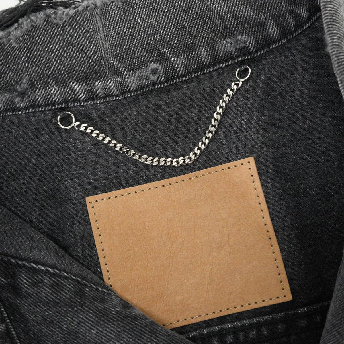 2017AW BALENCIAGA Denim jacket Women's Back Logo Grey Cotton #38 493609[EXCELLENT][Authentic]
