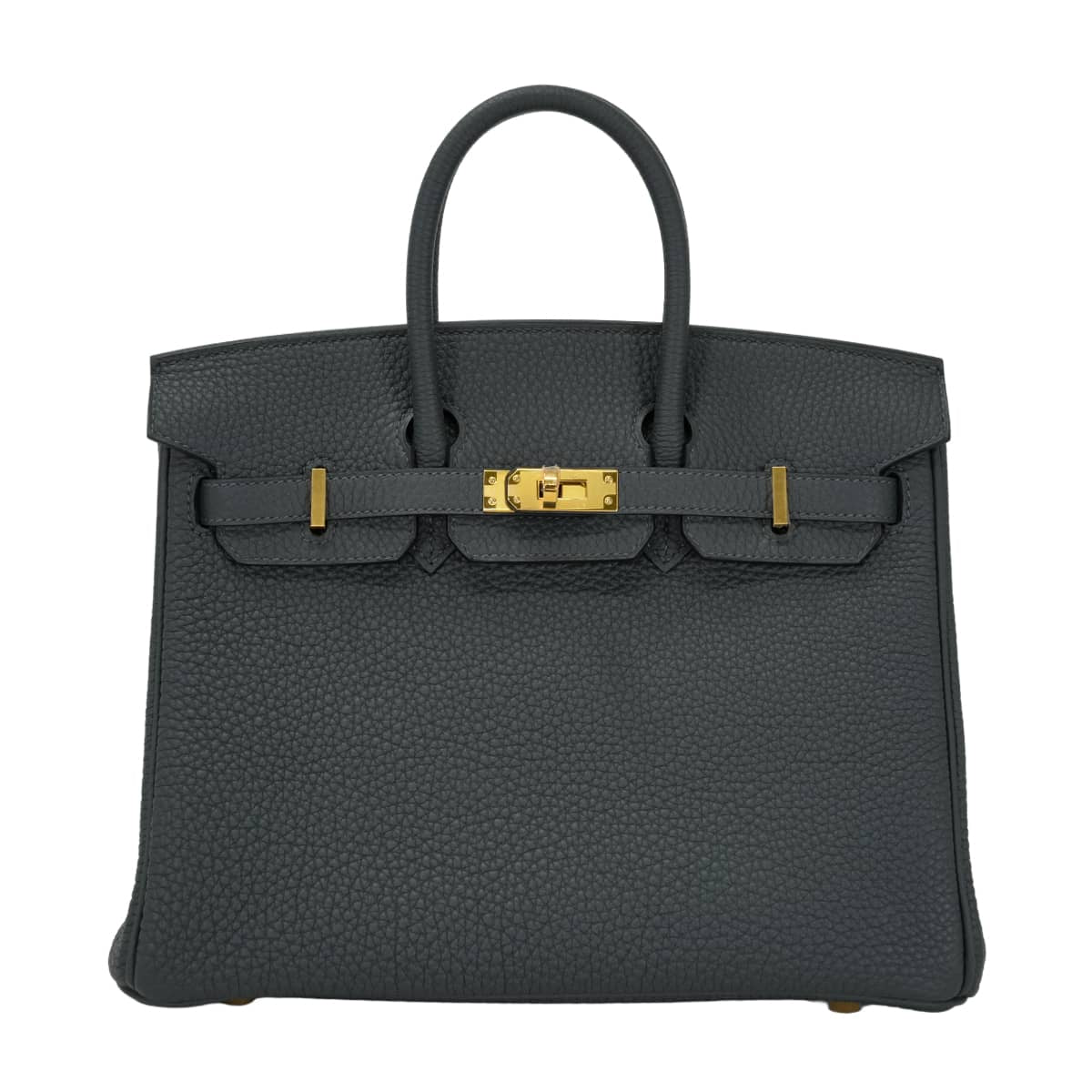 HERMES Handbag Birkin25 Gris Misty Veau Togo Gold HW Stamp G[BRAND NEW][Authentic]