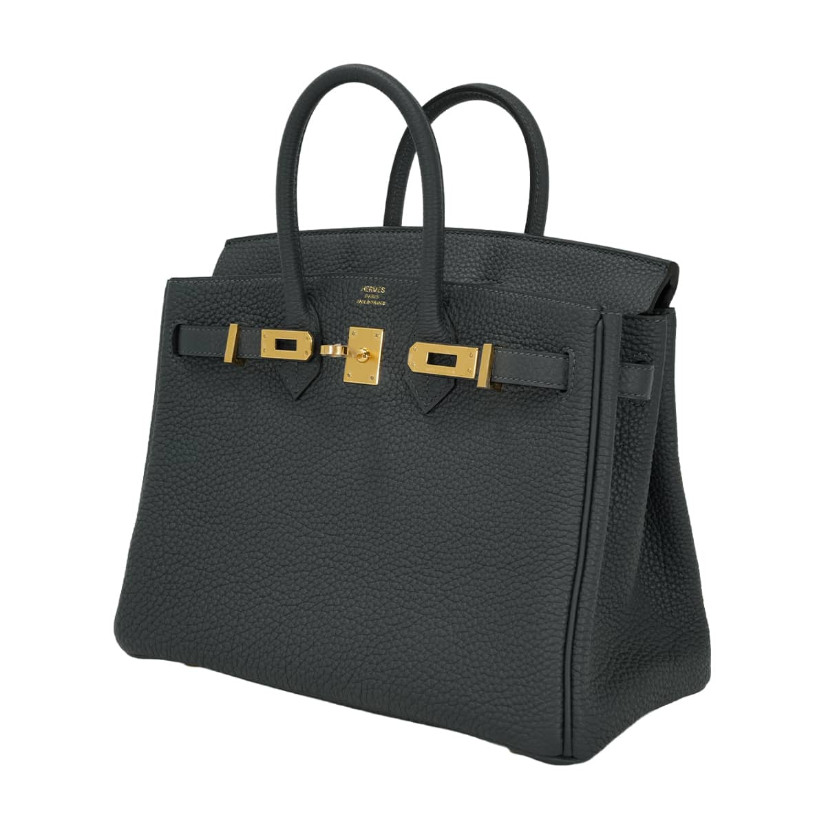 HERMES Handbag Birkin25 Gris Misty Veau Togo Gold HW Stamp G[BRAND NEW][Authentic]