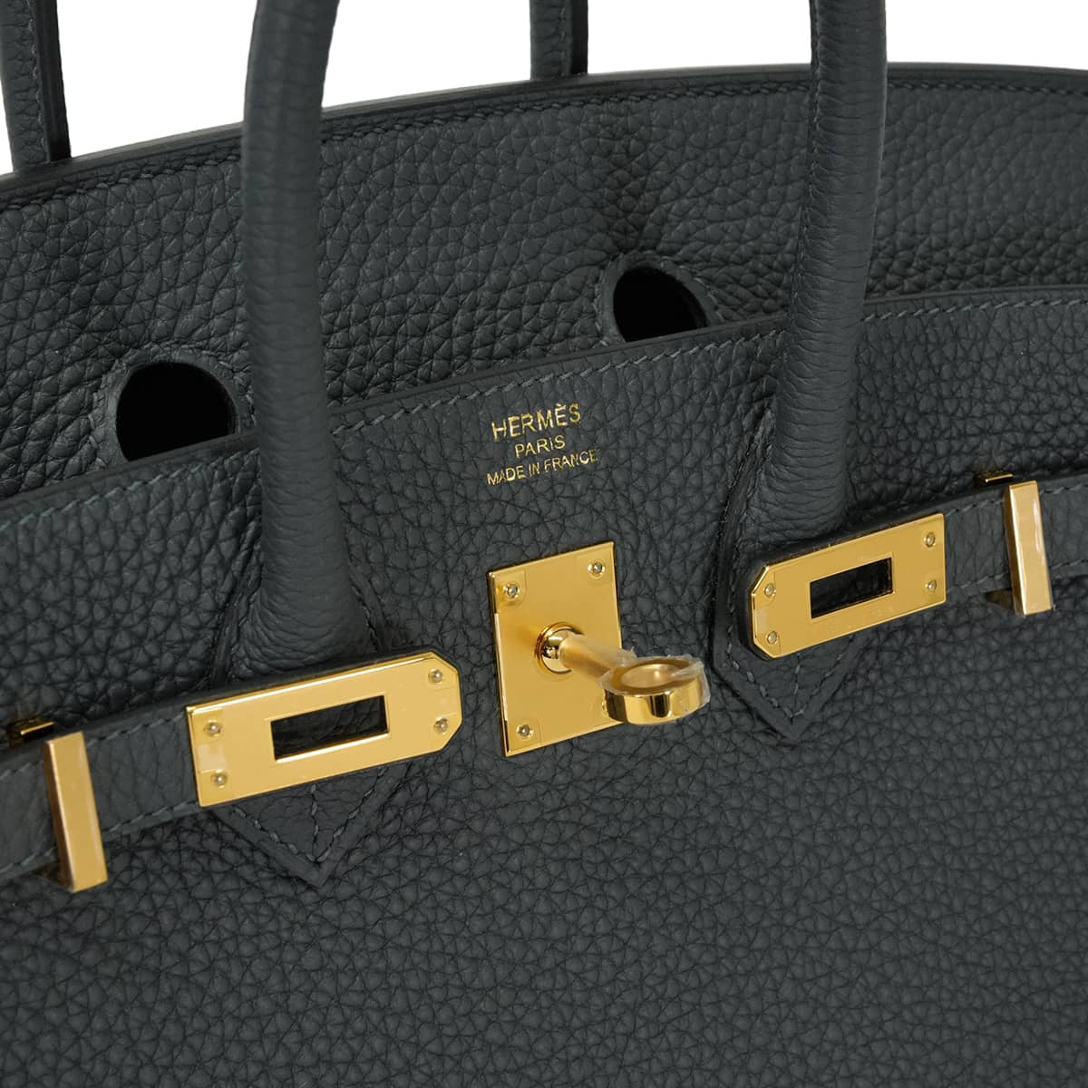 HERMES Handbag Birkin25 Gris Misty Veau Togo Gold HW Stamp G[BRAND NEW][Authentic]