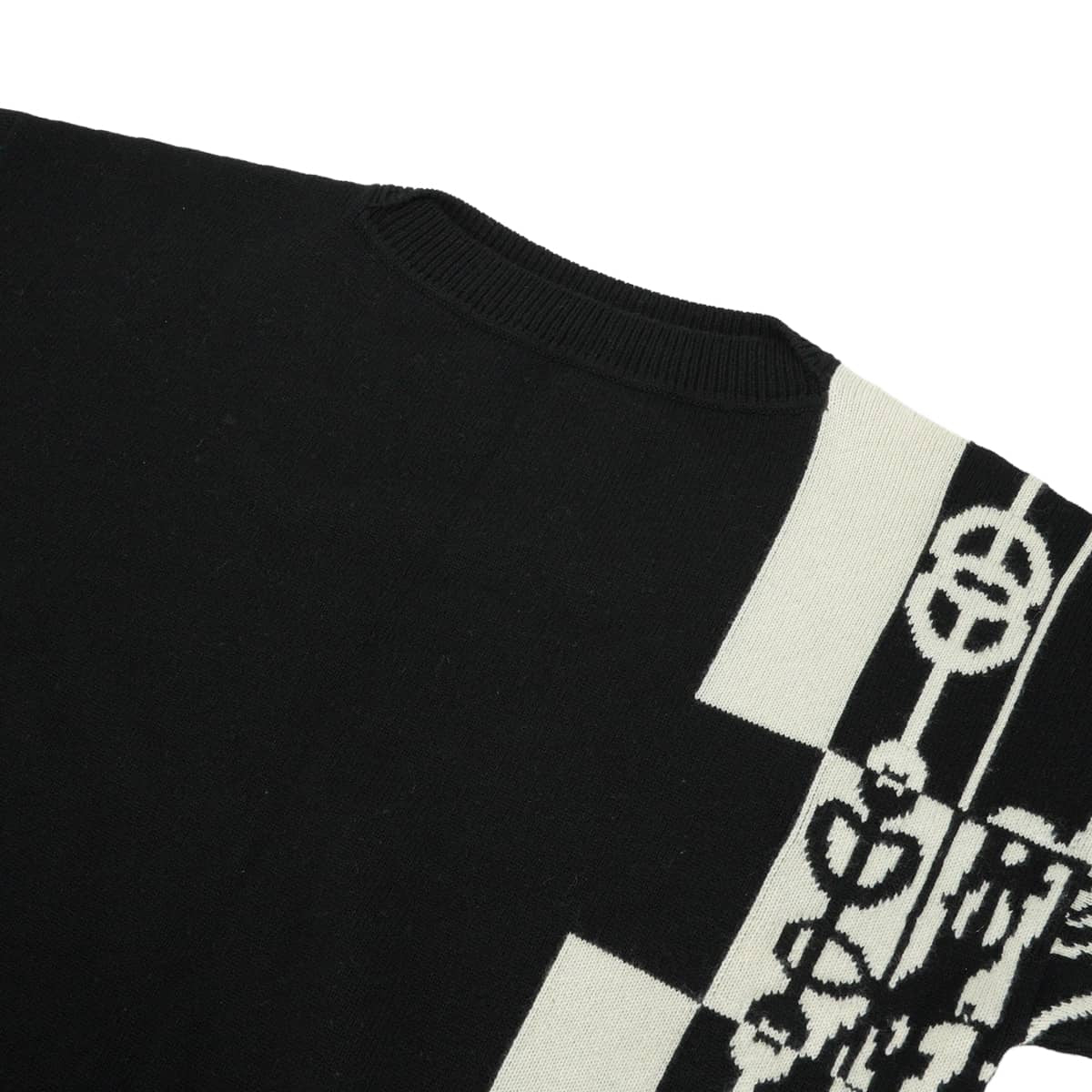 2022SS HERMES One‐piece dress Women's Dress Cricketis Noir (Black)/Blanc (White) Cashmere #38 2H2506D2[EXCELLENT][Authentic]
