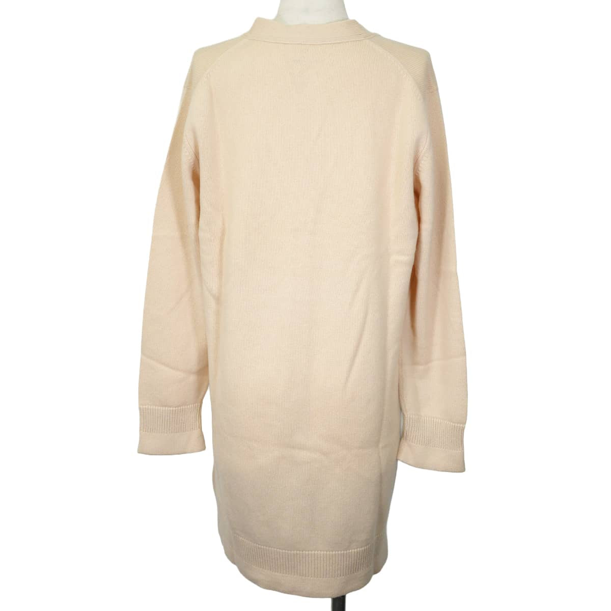 HERMES Cardigan Women's mid-length cardigan with pockets and buttonsBrum Cashmere #42 722701D18L42[EXCELLENT][Authentic]