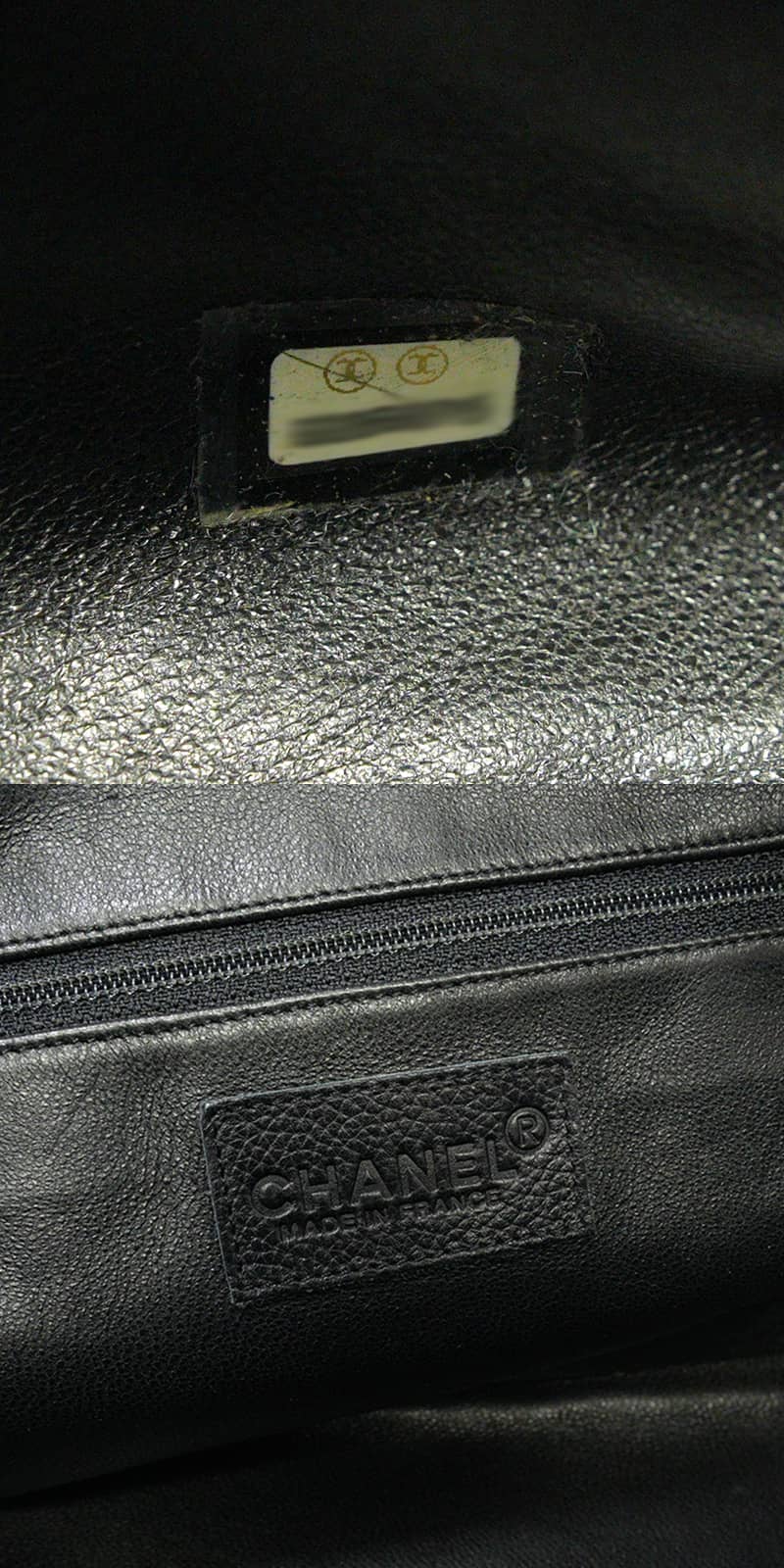 [Pre-loved] CHANEL Handbag Bowling Matelasse logo Noir (Black) Graind Calf(Caviarskin) Antique Silver HW A15685[USED A][Authentic]
