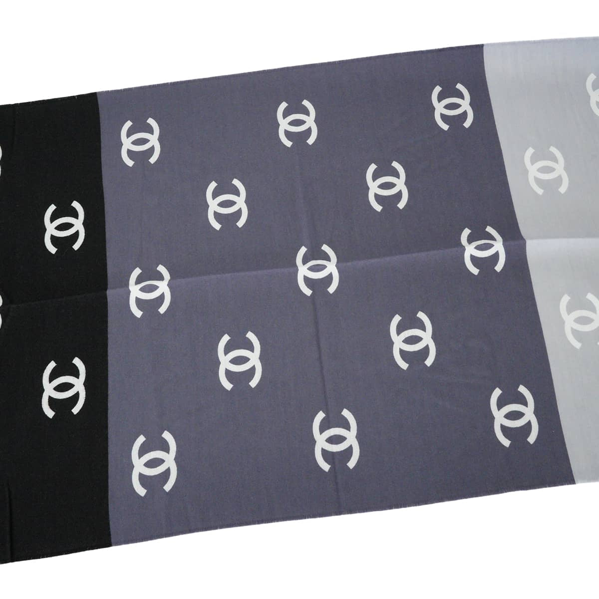 2025 Cruise CHANEL Stall Logo COCO Mark Grey/Noir (Black)/Blanc (White) Wool/Cotton/Silk AAA639[EXCELLENT][Authentic]