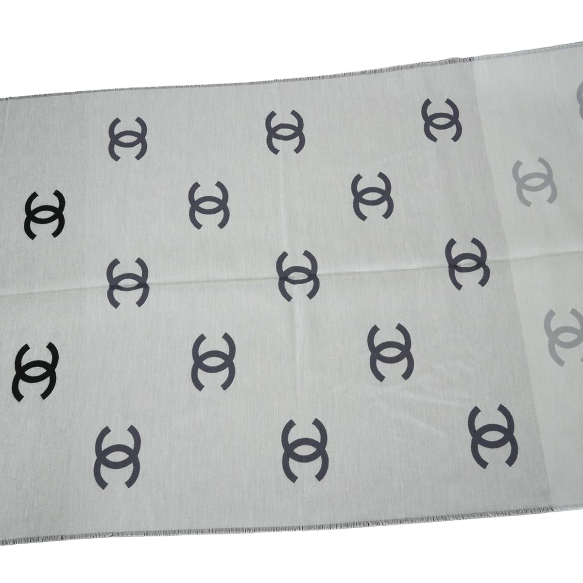 2025 Cruise CHANEL Stall Logo COCO Mark Grey/Noir (Black)/Blanc (White) Wool/Cotton/Silk AAA639[EXCELLENT][Authentic]