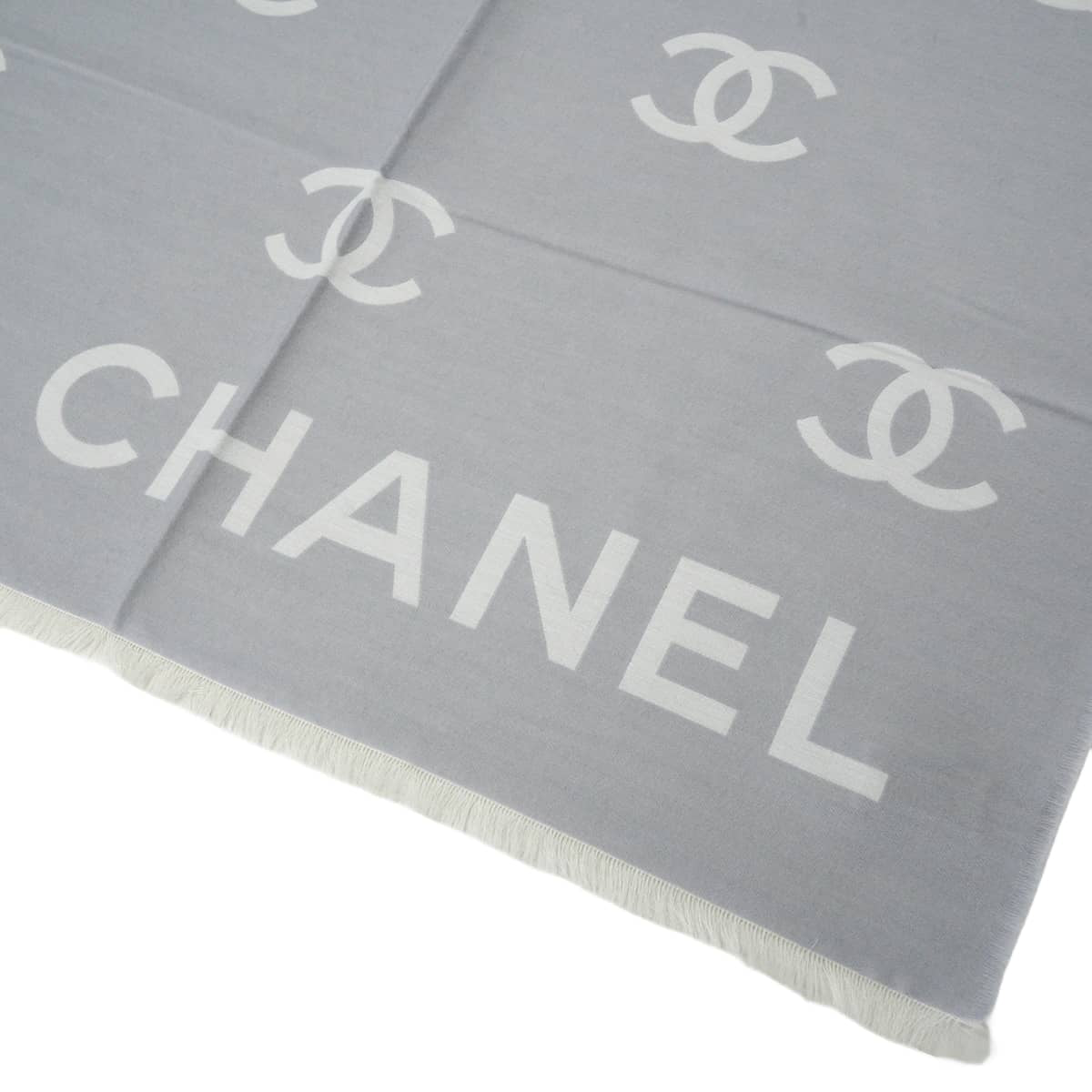 2025 Cruise CHANEL Stall Logo COCO Mark Grey/Noir (Black)/Blanc (White) Wool/Cotton/Silk AAA639[EXCELLENT][Authentic]