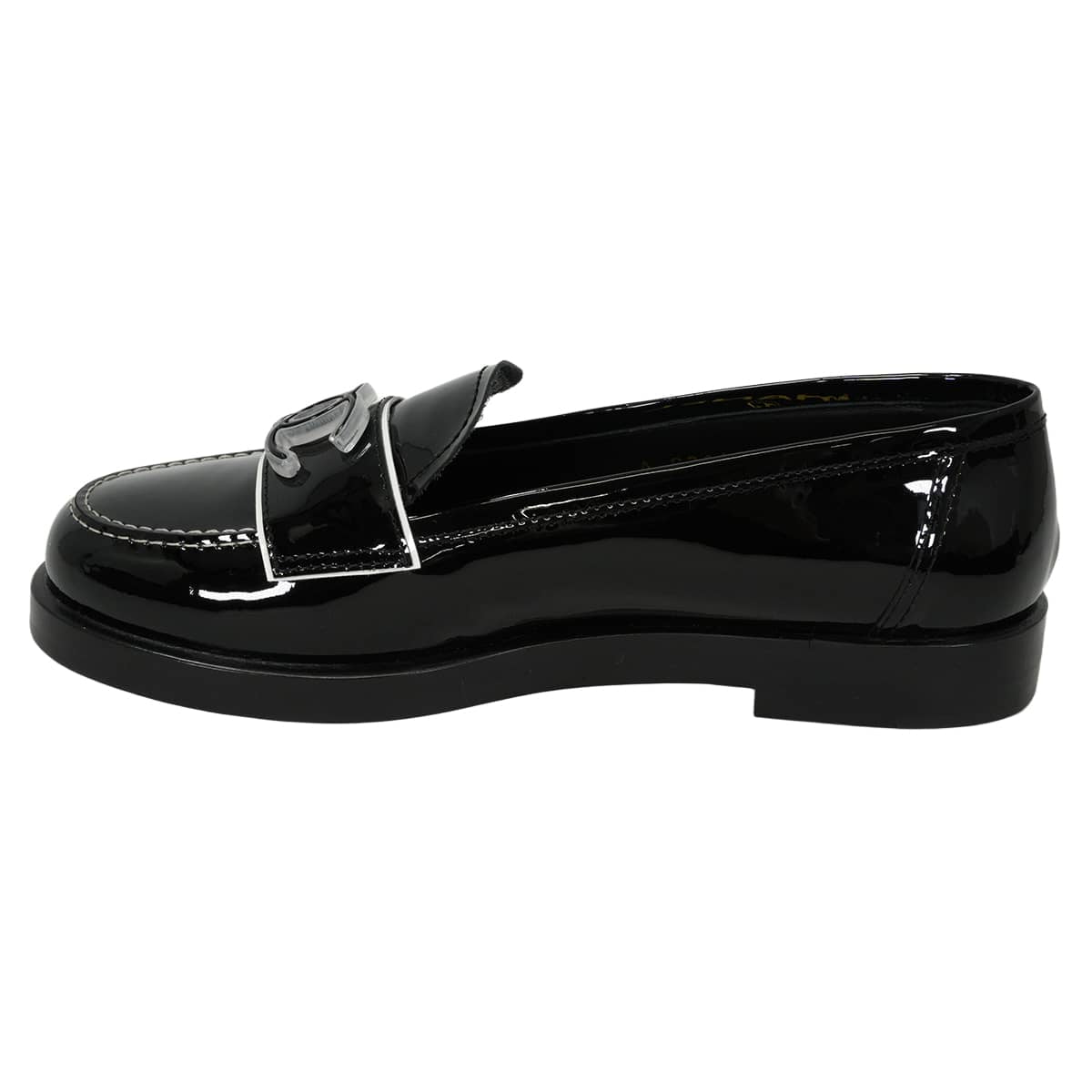 2016 Cruise Collection CHANEL loafers COCO Mark Noir (Black) Patent leather #37C G31420[EXCELLENT][Authentic]