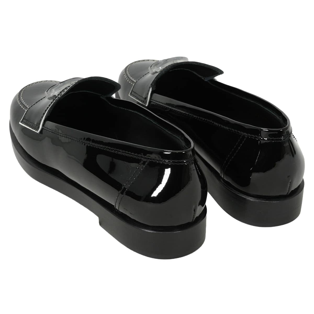 2016 Cruise Collection CHANEL loafers COCO Mark Noir (Black) Patent leather #37C G31420[EXCELLENT][Authentic]