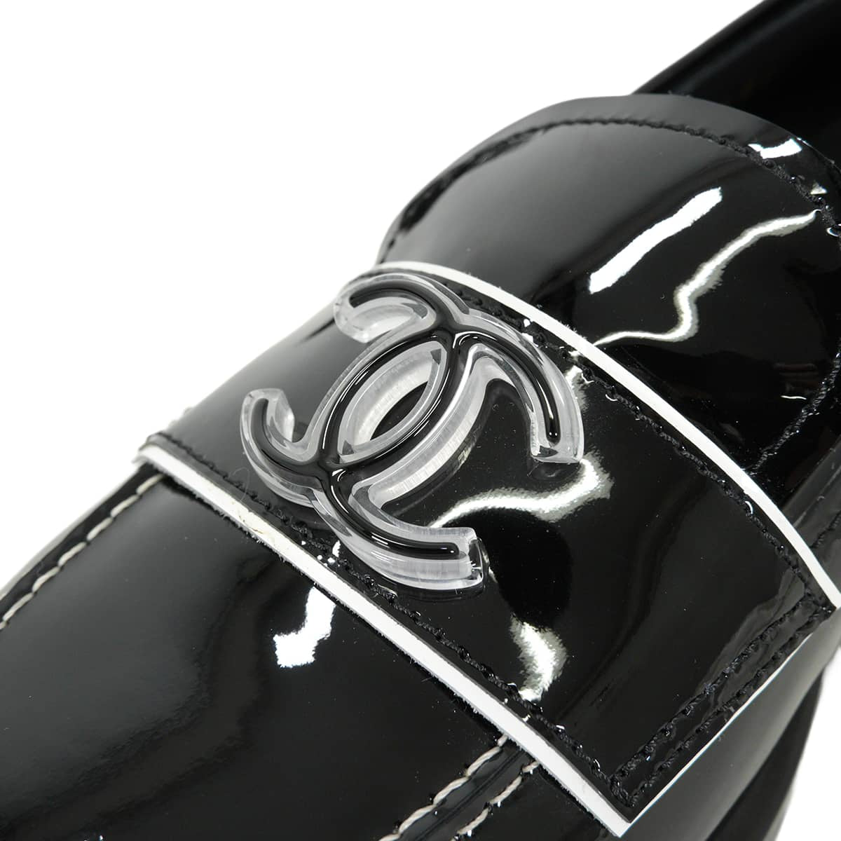 2016 Cruise Collection CHANEL loafers COCO Mark Noir (Black) Patent leather #37C G31420[EXCELLENT][Authentic]