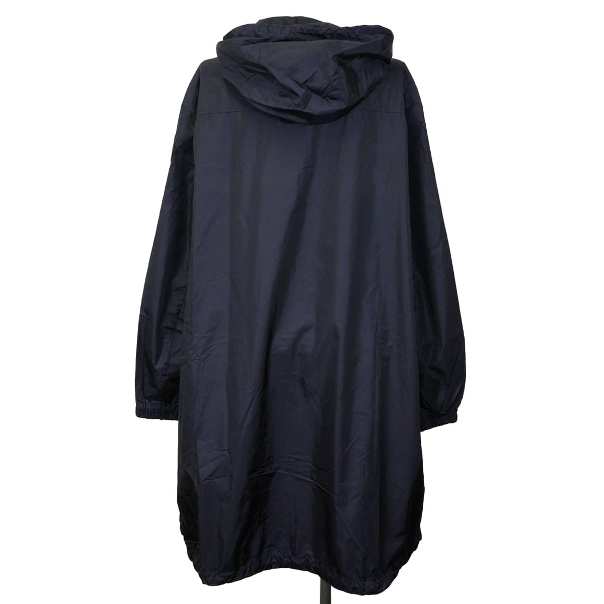 2020SS MONCLER Military coat Women's Spring Sage with Hood FrillsDark Navy Nylon #2 Silver HW 1C72100C0063[EXCELLENT][Authentic]