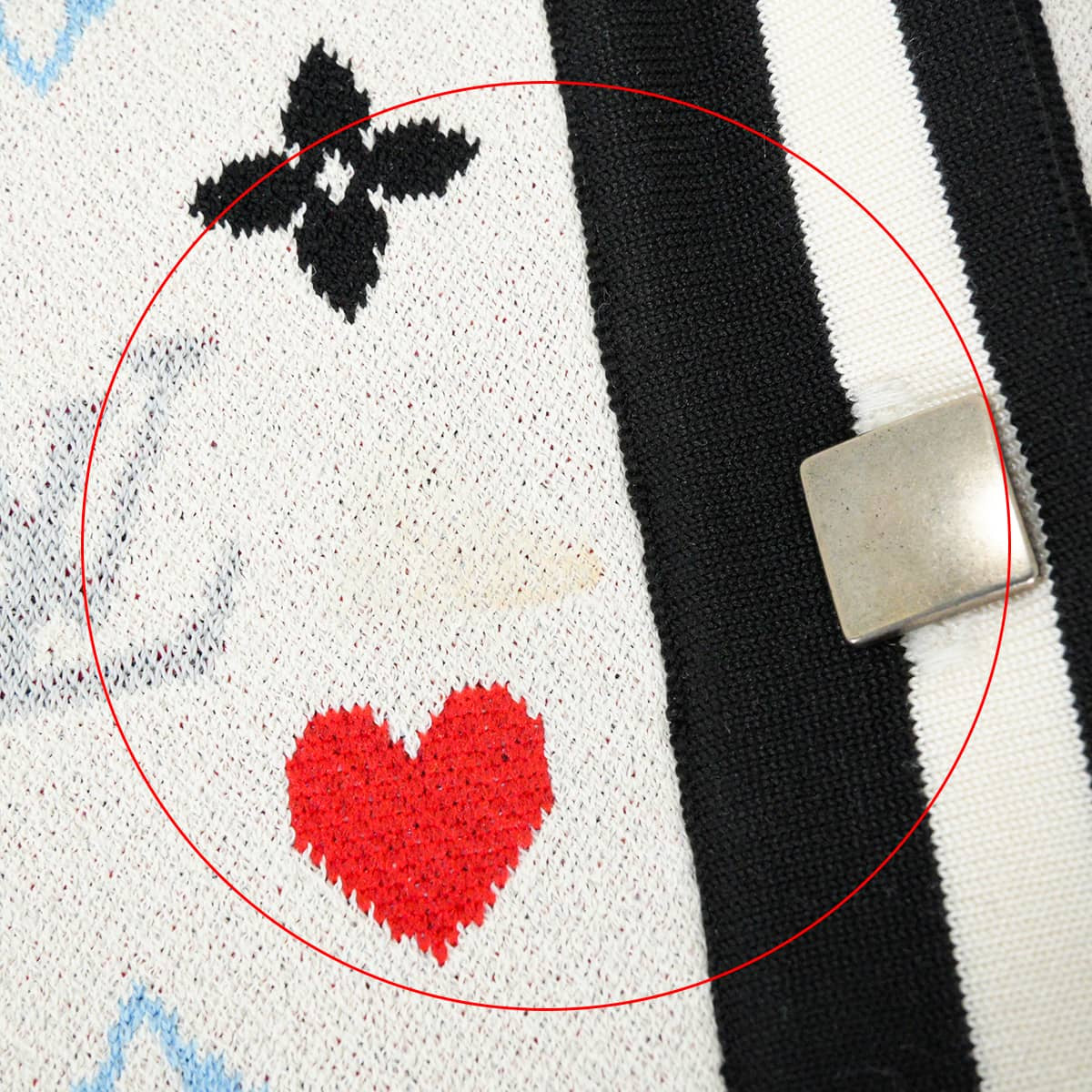 [Pre-loved] 2021 Cruise Collection LOUIS VUITTON Knit Women's Short-Sleeve Cardigan Game On Multicolor Reyon/Polyester/Nylon #L FKKC98AD3[LIKE NEW][Authentic]