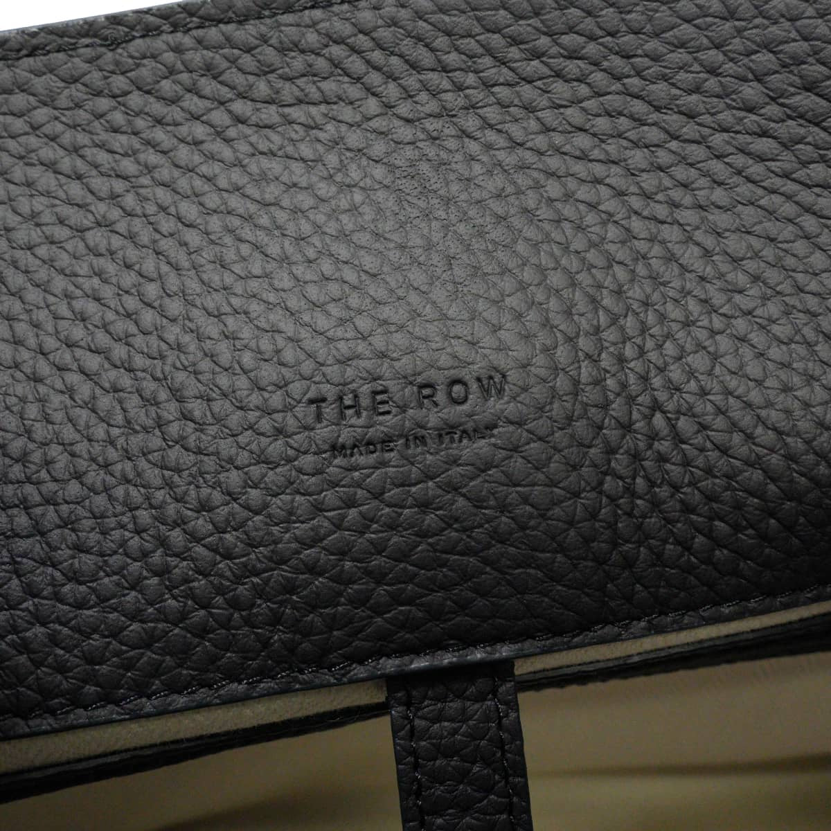 The Row Handbag Soft Margaux 12Midnight calf Silver HW W1586[EXCELLENT][Authentic]