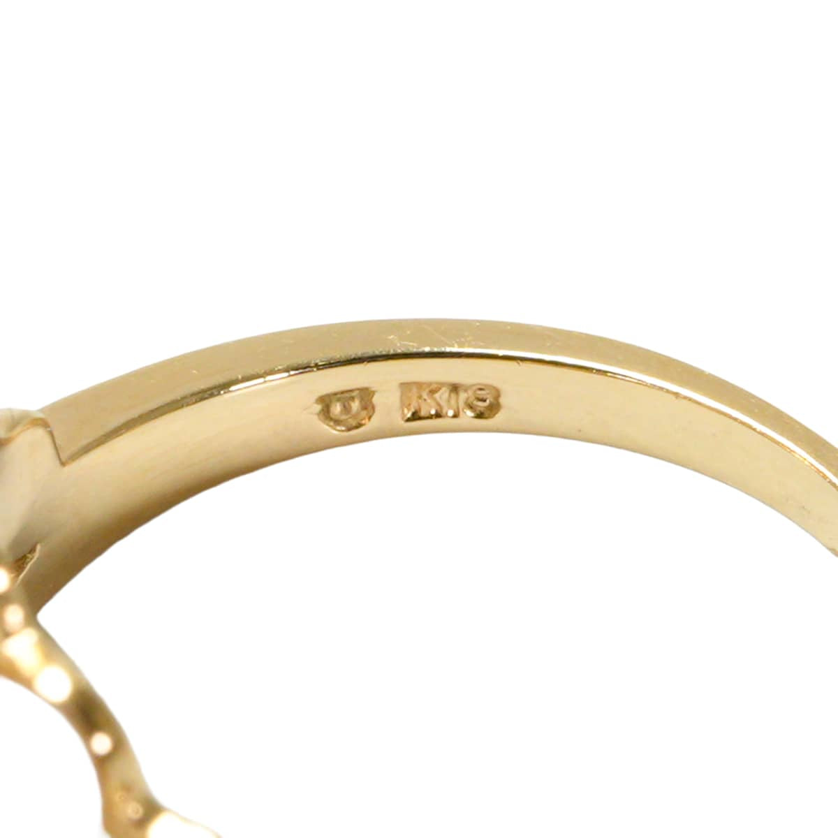 [Pre-loved] MIKIMOTO ring V-shaped baby pearls Blanc (White) K18/Pearl(Akoya Pearl) #52[LIKE NEW][Authentic]