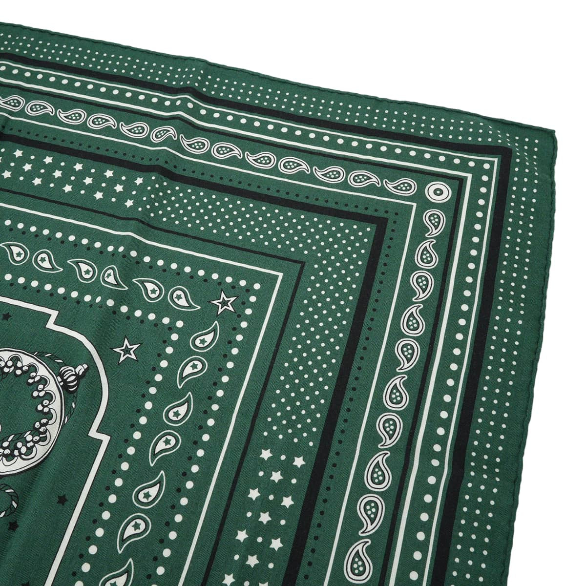 [Pre-loved] 2020AW HERMES scarf Carre 140 Le Cre BandanaVeil/Black/White Cashmere/Silk H1041001[LIKE NEW][Authentic]
